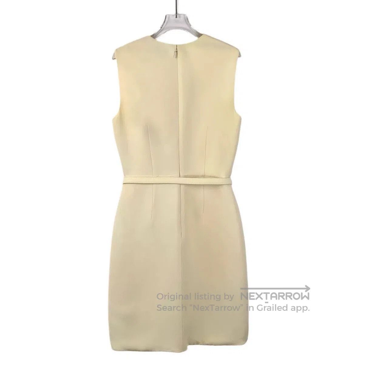 Fendi Fendi Beige Belted Wool Sleeveless Dress. Size S / US 4 / IT 40 - 2 Thumbnail