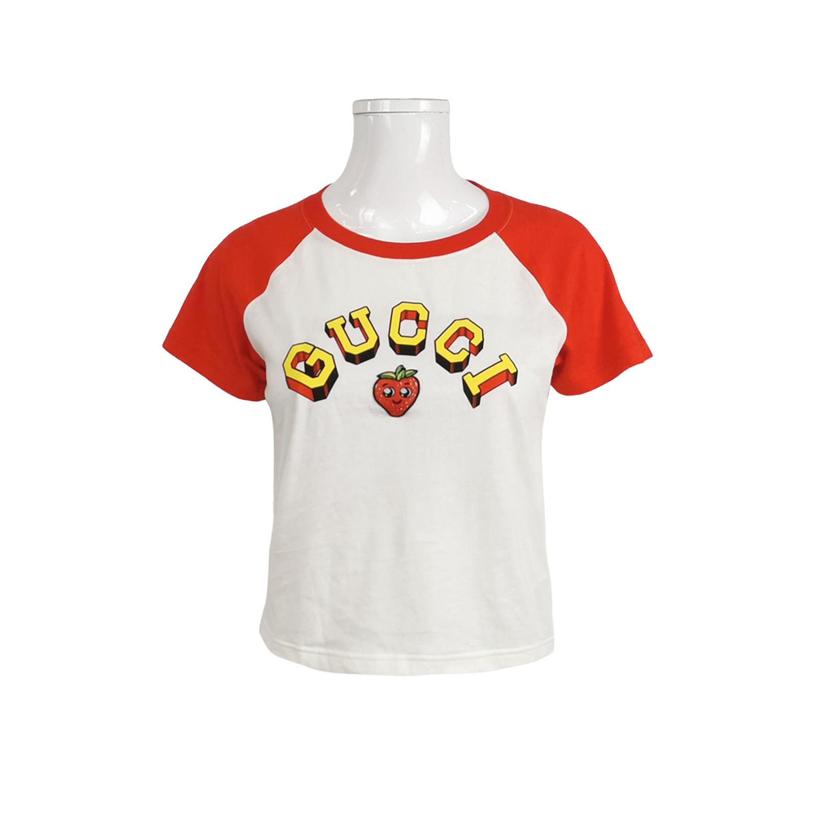Gucci Gucci Strawberry Logo T-Shirt Size XS Size XS / US 0-2 / IT 36-38 - 1 Thumbnail
