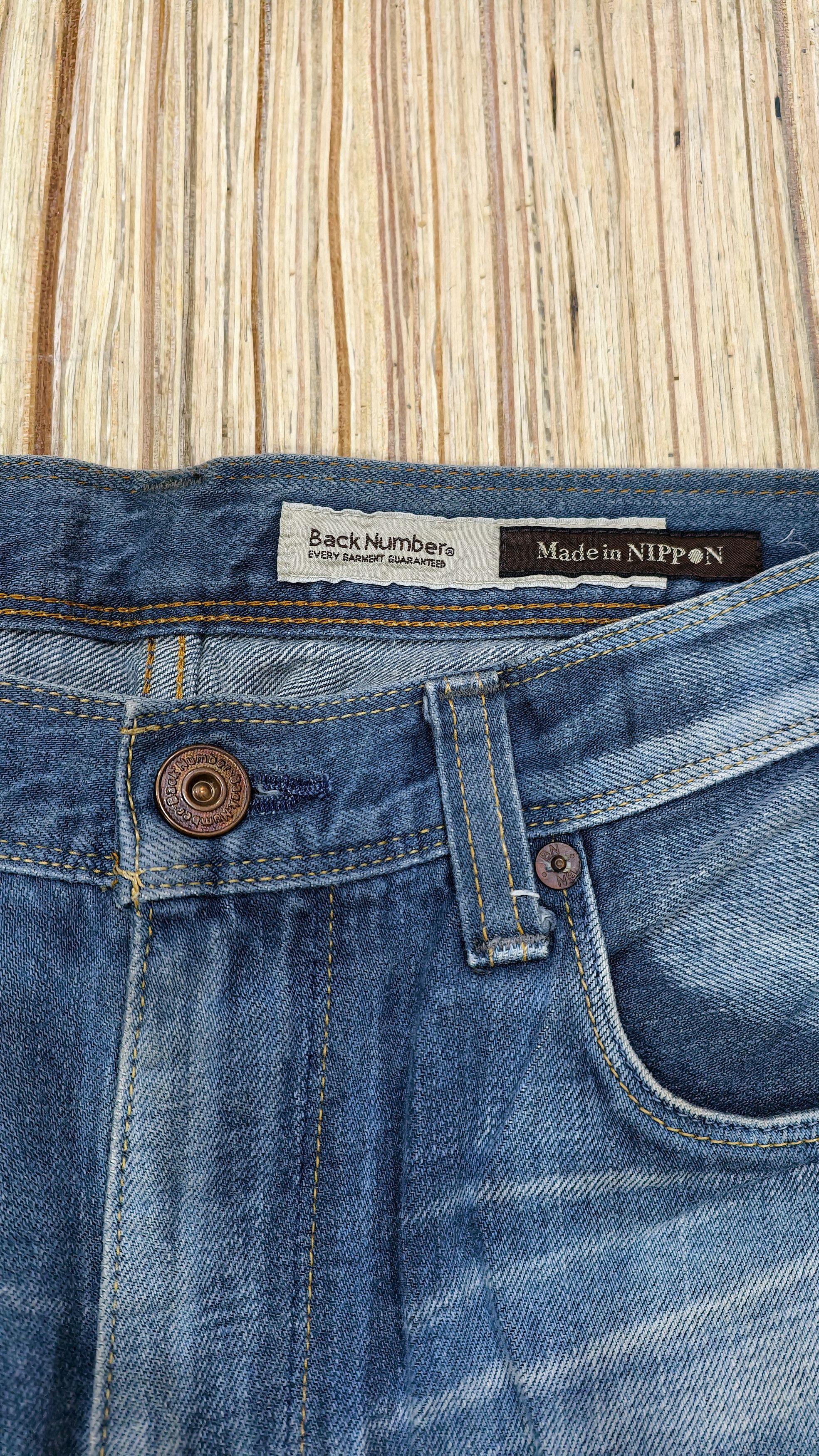 Japanese Brand Flared jeans back number Size US 34 / EU 50 - 4 Thumbnail