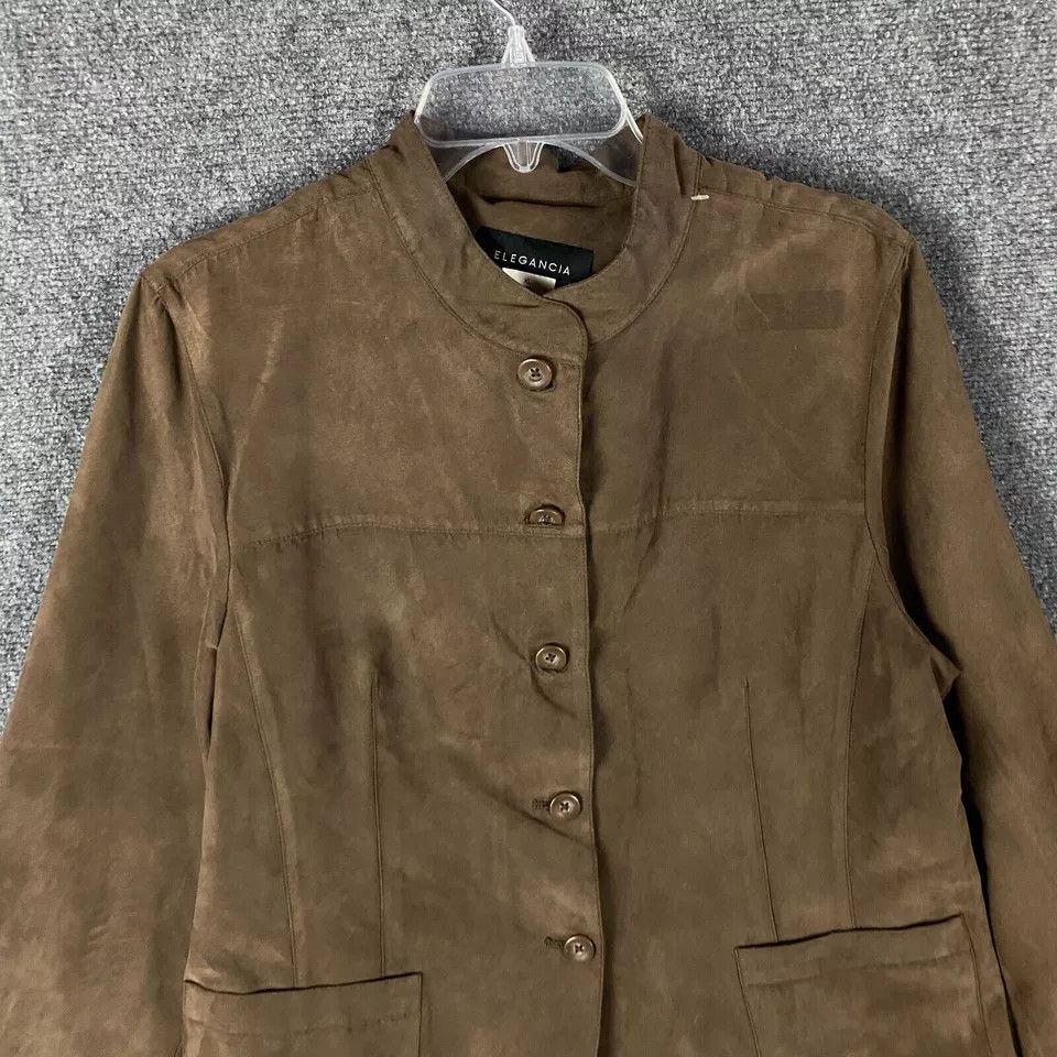 Other Elegancia Coat Women's XL Suede Polyester Adults Extra Large Size XL / US 12-14 / IT 48-50 - 2 Thumbnail