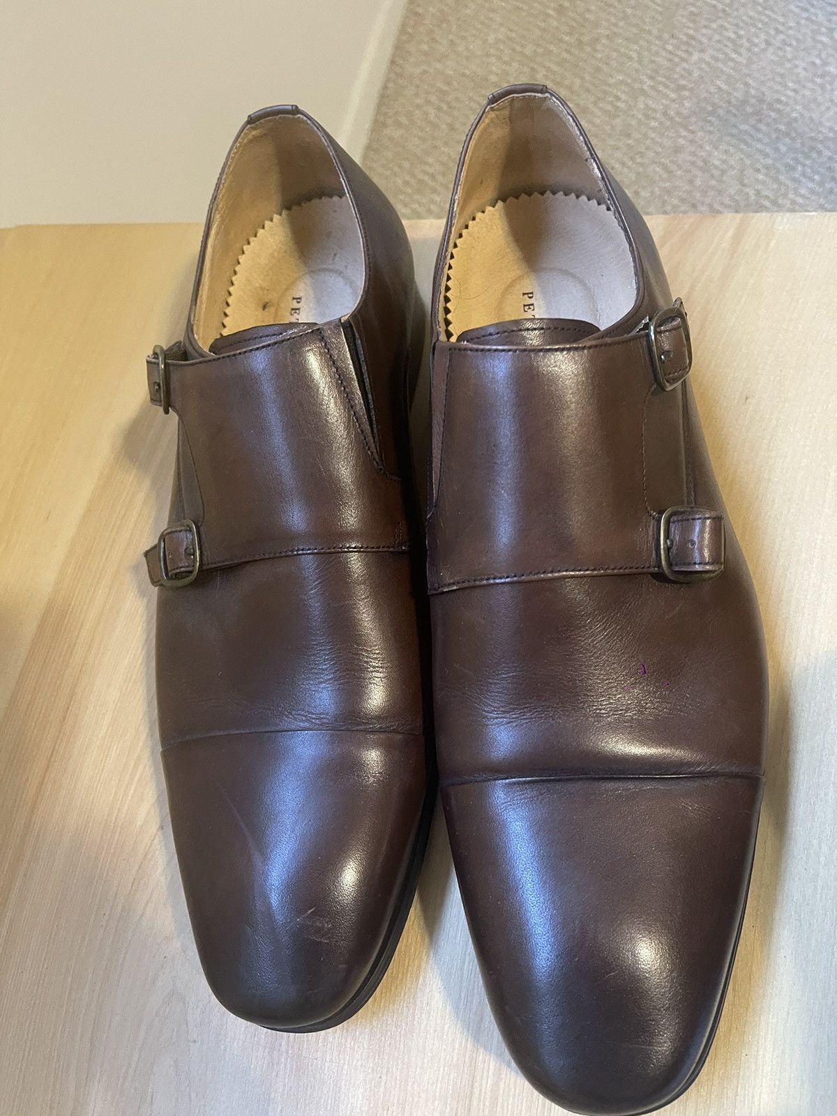 Other Elegant Peter Jackson Double Monk Strap Leather Shoes Size US 10 / EU 43 - 5 Thumbnail