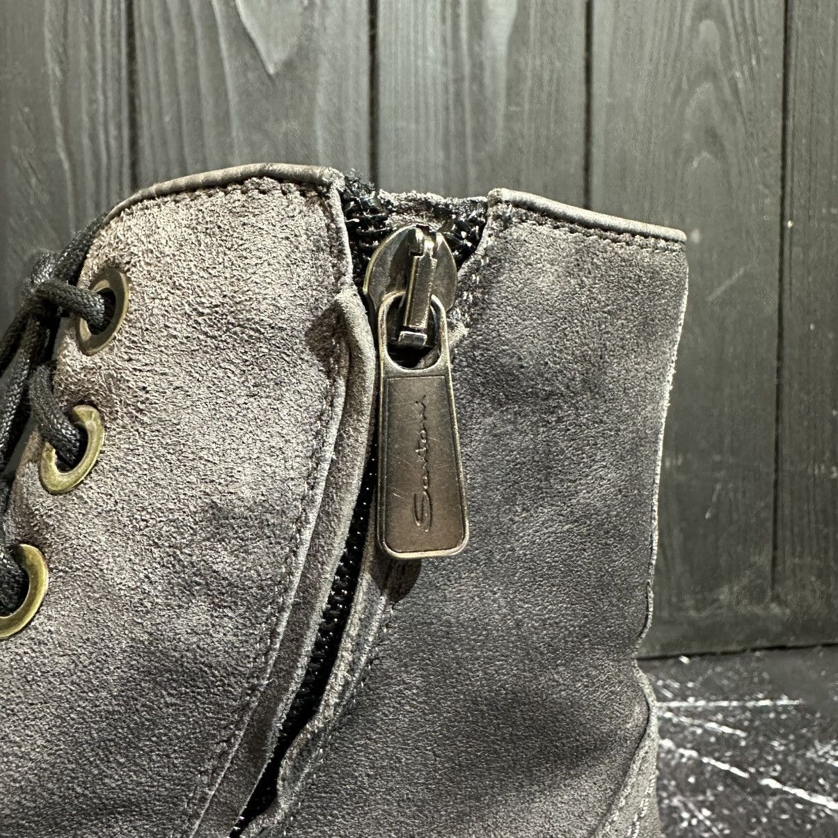 Santoni SANTONI - Women’s Suede/Leather Gray Boots Size 36 Size US 6 / IT 36 - 10 Thumbnail
