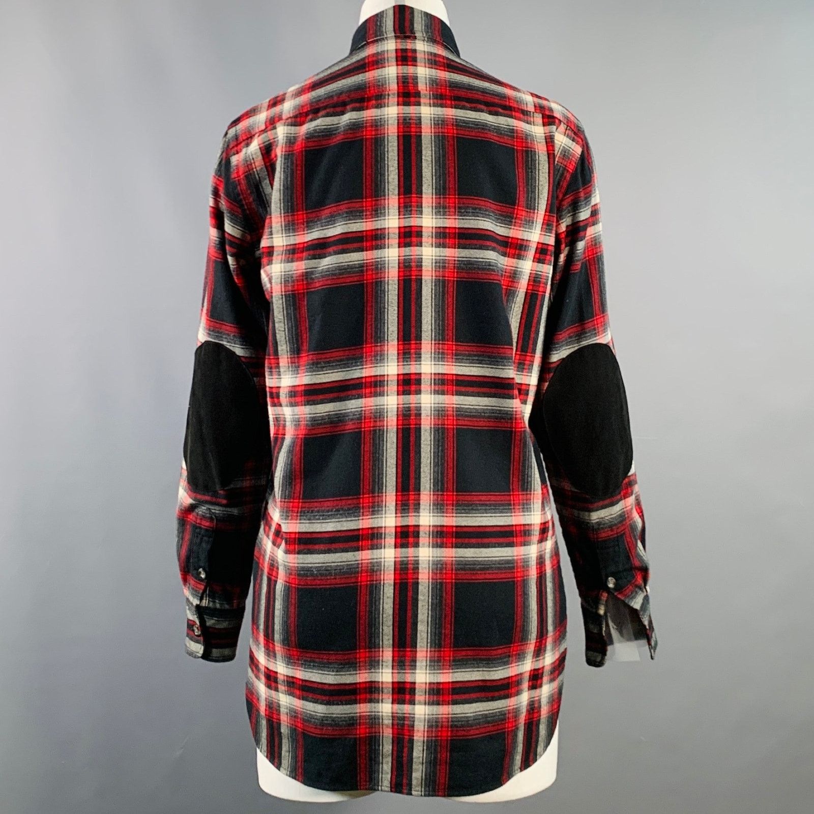 Ralph Lauren RALPH LAUREN Black Red White Cotton Plaid One Pocket Shirt Size XS / US 0-2 / IT 36-38 - 4 Thumbnail