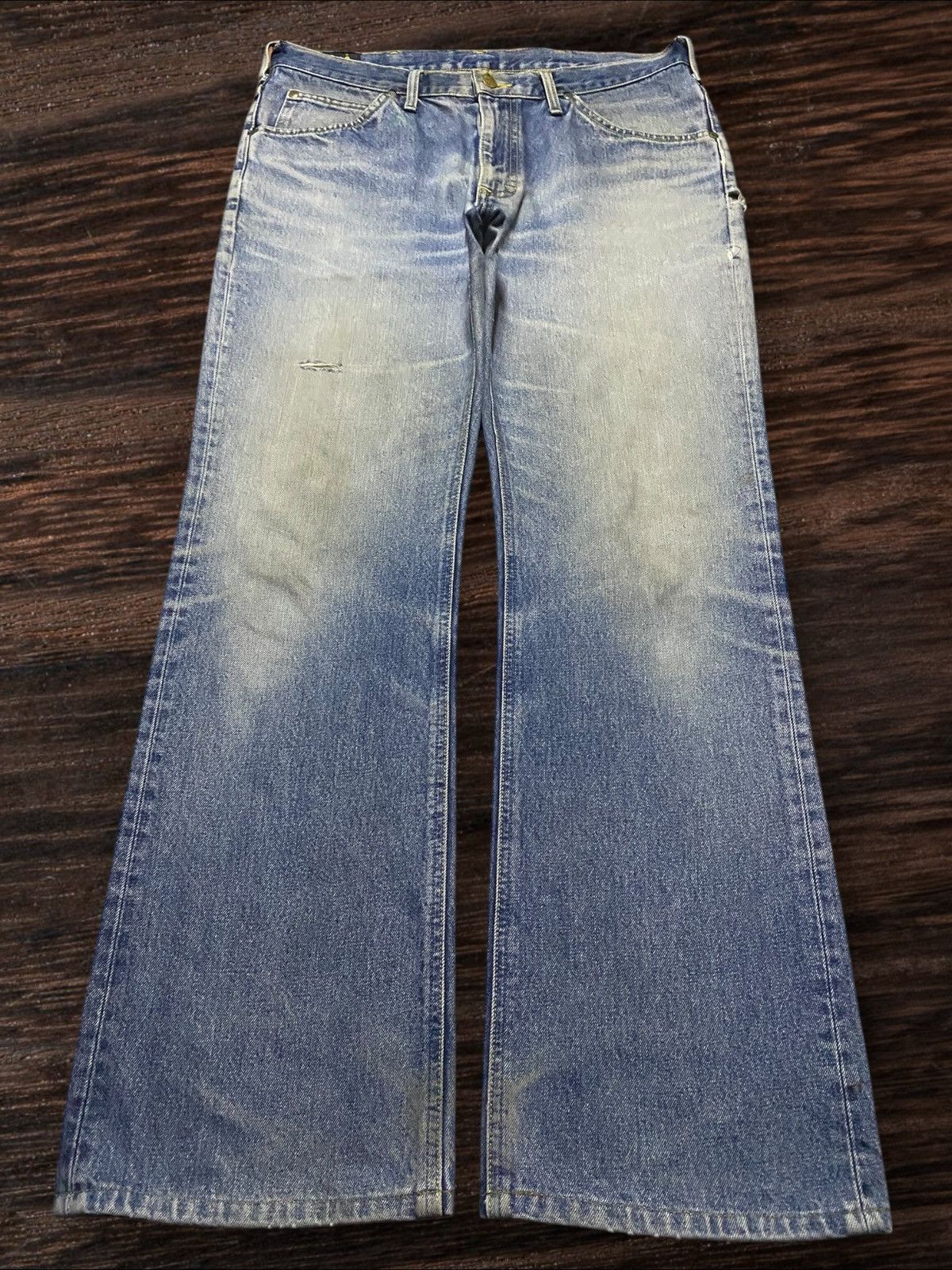Lee × Vivienne Westwood Vintage Lee Riders Faded Wash Distressed Baggy Jeans Size US 34 / EU 50 - 1 Thumbnail
