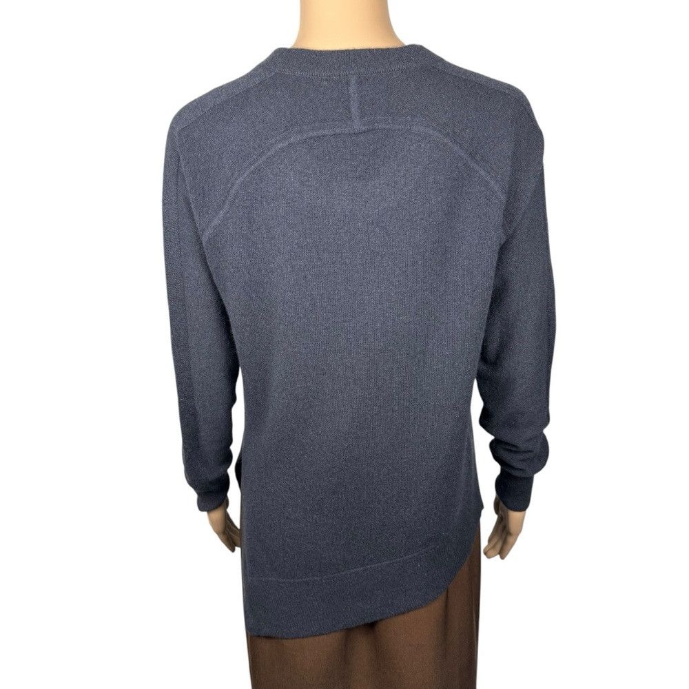 AQUA Aqua Cashmere Asymmetrical Hem Crewneck Dark Grey Sweater S Size XS / US 0-2 / IT 36-38 - 4 Thumbnail