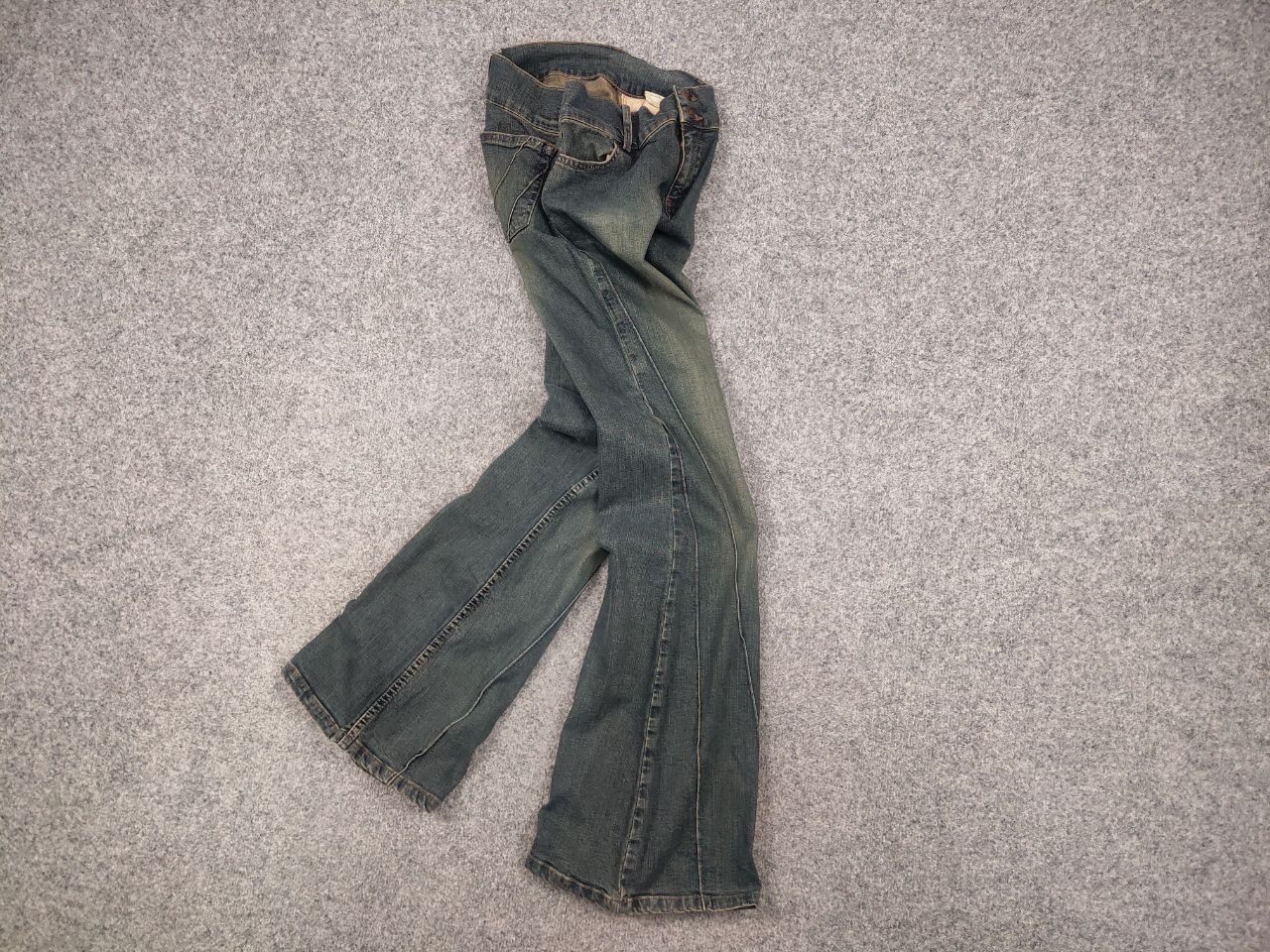 If Six Was Nine Vintage if six was nine Y2K style flared Bootkot denim Jeans Size 30" / US 8 / IT 44 - 3 Thumbnail