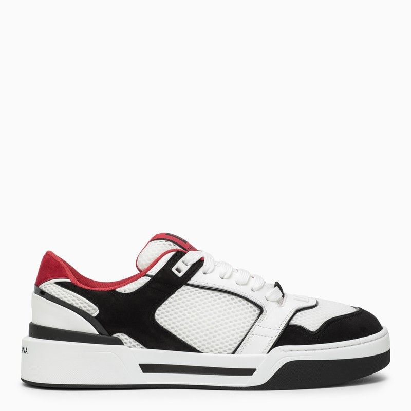 image of Dolce Gabbana Dolce&gabbana Black And White Leather Trainer Shoes, Men's (Size 9)
