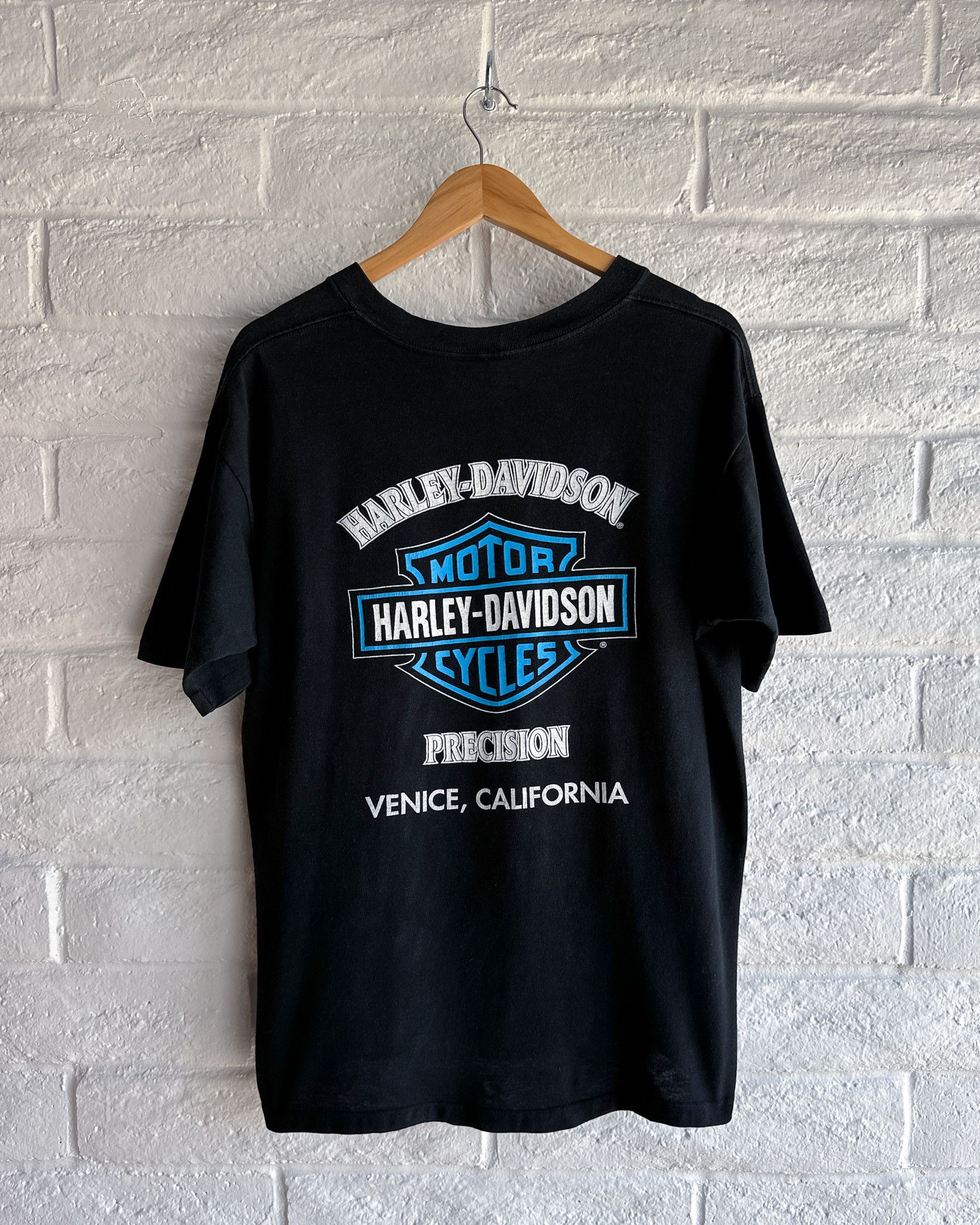 Harley Davidson Vintage 90s Harley Davidson Venice Beach California T Shirt Size US L / EU 52-54 / 3 - 1 Thumbnail
