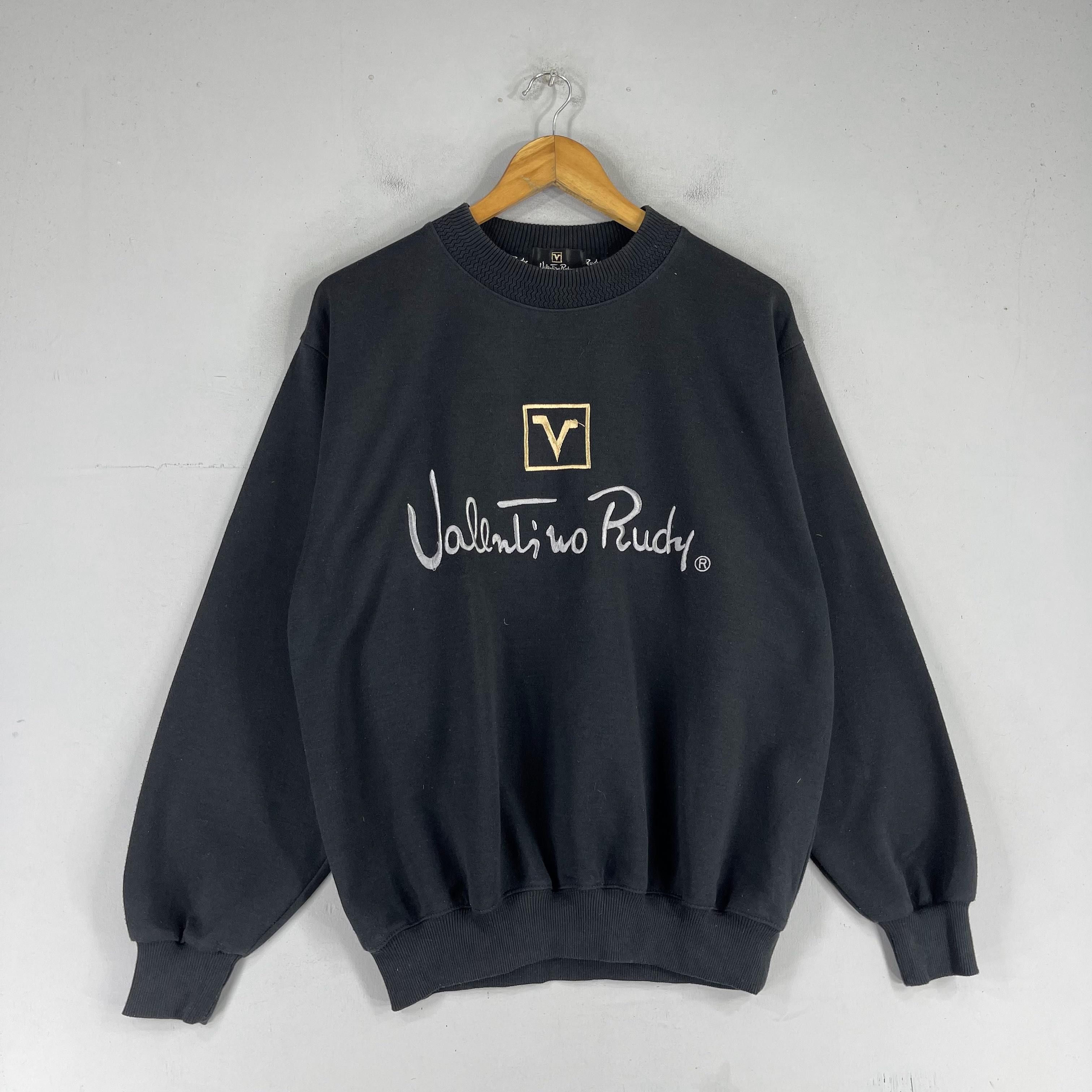 Designer × Vintage VALENTINO RUDY Spellout Embroidery Crewneck Sweatshirt Size US M / EU 48-50 / 2 - 3 Thumbnail