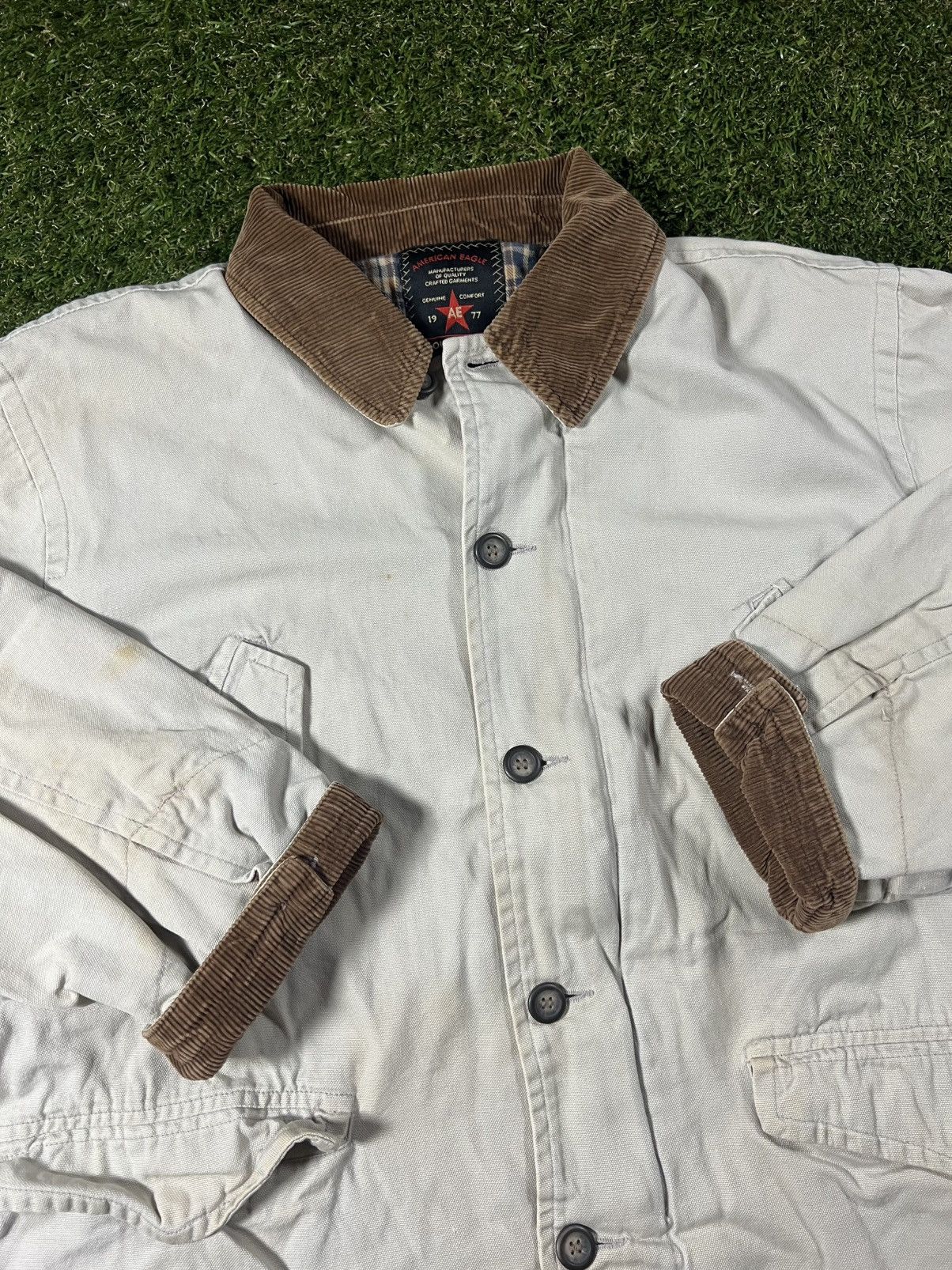American Eagle Outfitters Vintage 90s American Eagle Fall Chore Detroit Coat Jacket Size US M / EU 48-50 / 2 - 2 Thumbnail