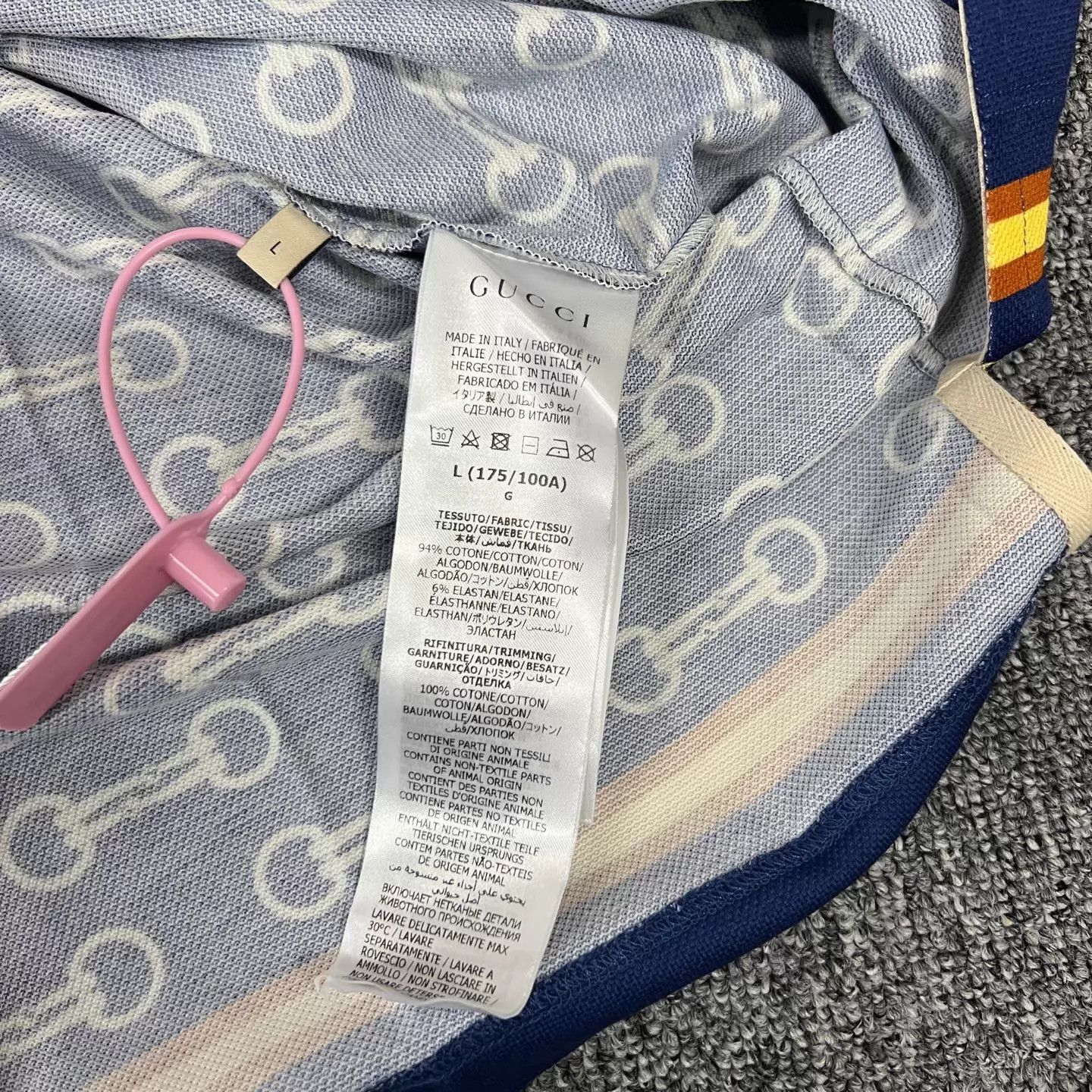 Gucci Gucci 25 All Over Print Knit Polo Short Sleeve L 99 New Size US L / EU 52-54 / 3 - 6 Thumbnail