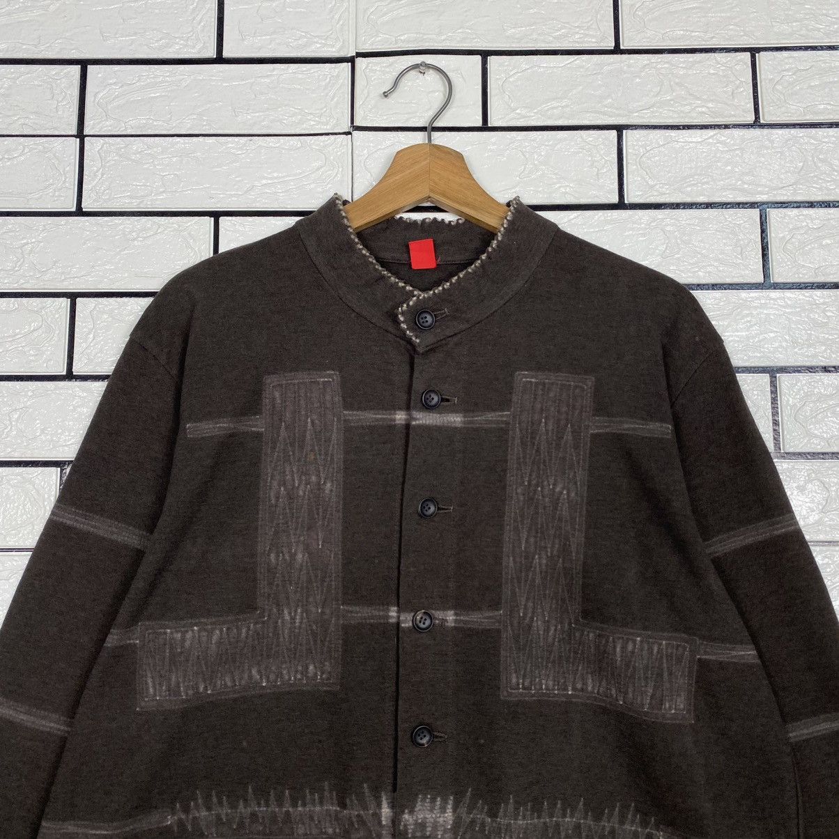 Issey Miyake 🔥VINTAGE MANDARIN JACKET PATCHWORK HEART HAAT ISSEY MIYAKE Size US M / EU 48-50 / 2 - 3 Thumbnail