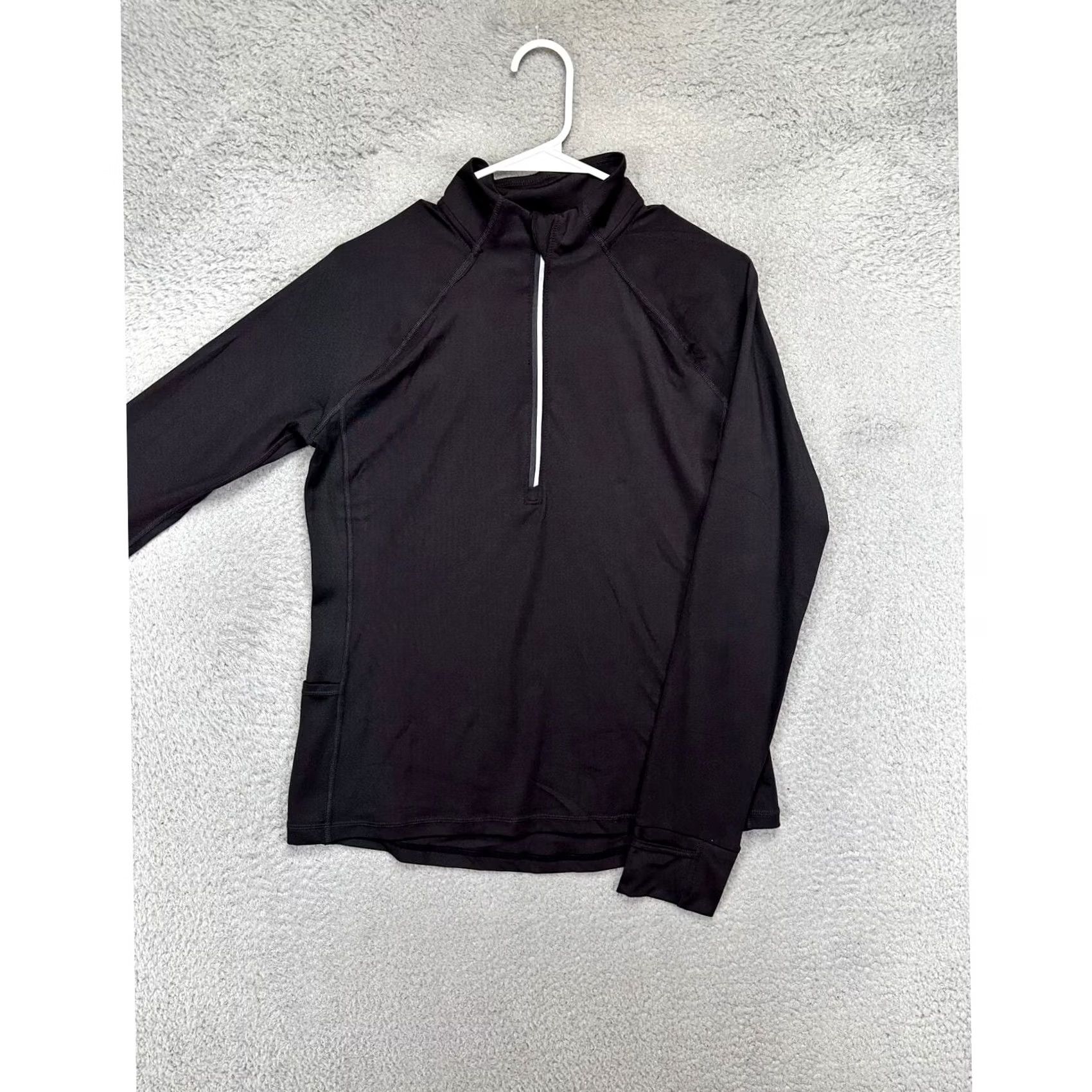 Vintage Xersion Quick-Dri Pullover Sweatshirt Womens Small Black Quarter Zip Ladies NEW Size S / US 4 / IT 40 - 5 Thumbnail