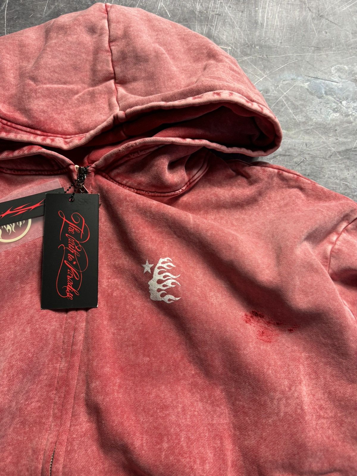 HELLSTAR HELLSTAR Capsule 11 Zip Up Path to Paradise Hoodie in Red Size US XXL / EU 58 / 5 - 3 Thumbnail