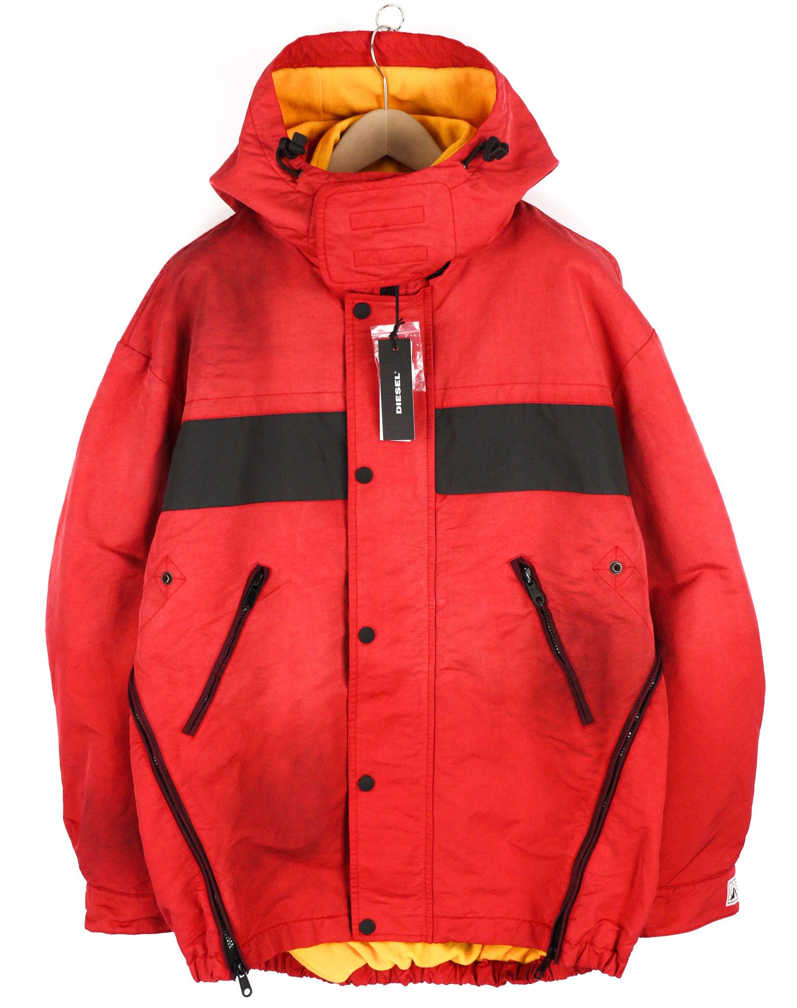 W-TRODD L Oversized Fleece Lined Hooded Zip Jacket 40062