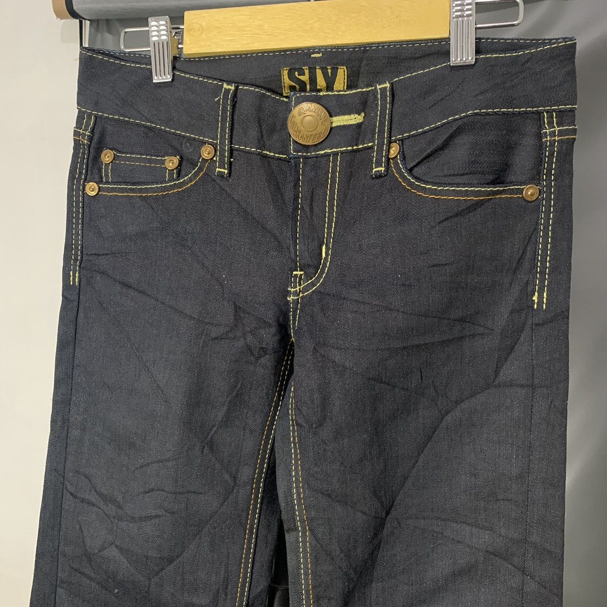 Hysteric Glamour × If Six Was Nine × Le Grande Bleu (L.G.B.) Flare Jeans SLY Japan Low Rise Boot Cut Y2k Goa Style Size US 29 - 2 Thumbnail