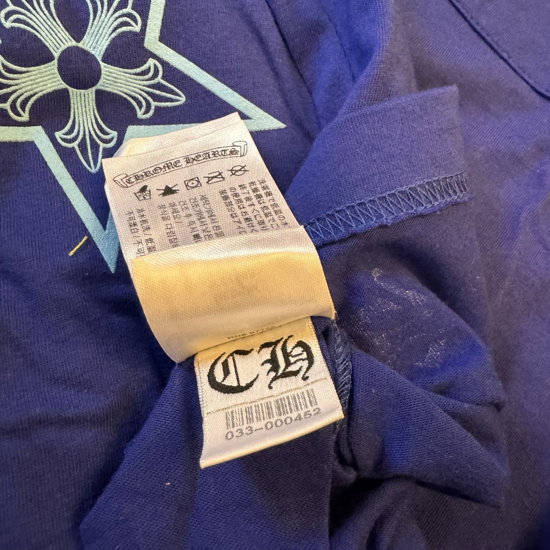 Chrome Hearts Chrome hearts star lapis blue pocket long sleeve tee LS Size US M / EU 48-50 / 2 - 9 Thumbnail