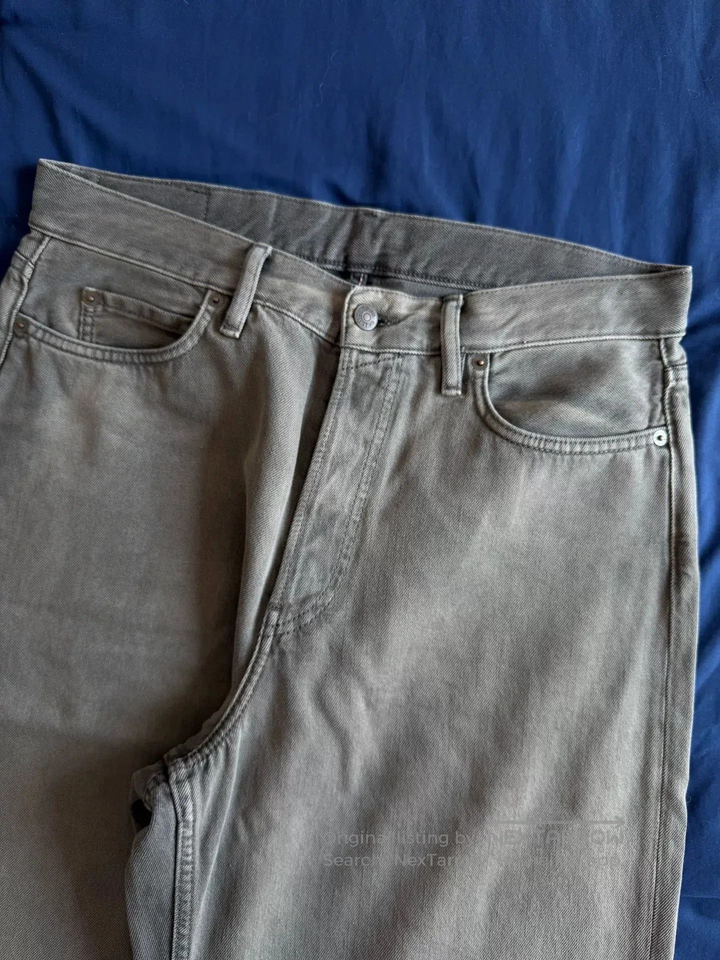 Acne Studios acne studios gray wide-leg denim pants. Size US 38 / EU 54 - 1 Thumbnail
