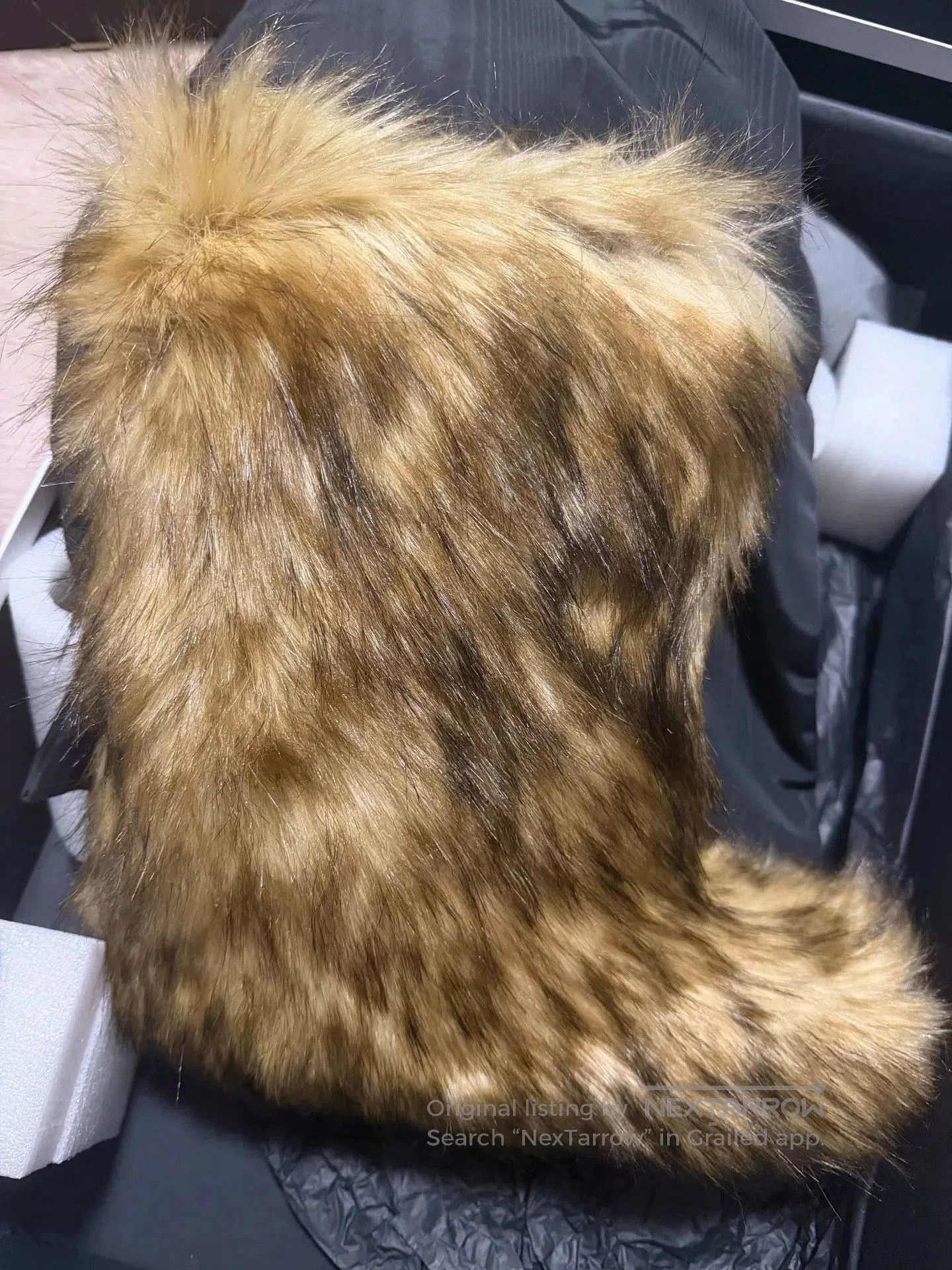 Celine Celine Homme Brown Faux Fur Boots. Size US 10 / EU 43 - 4 Thumbnail