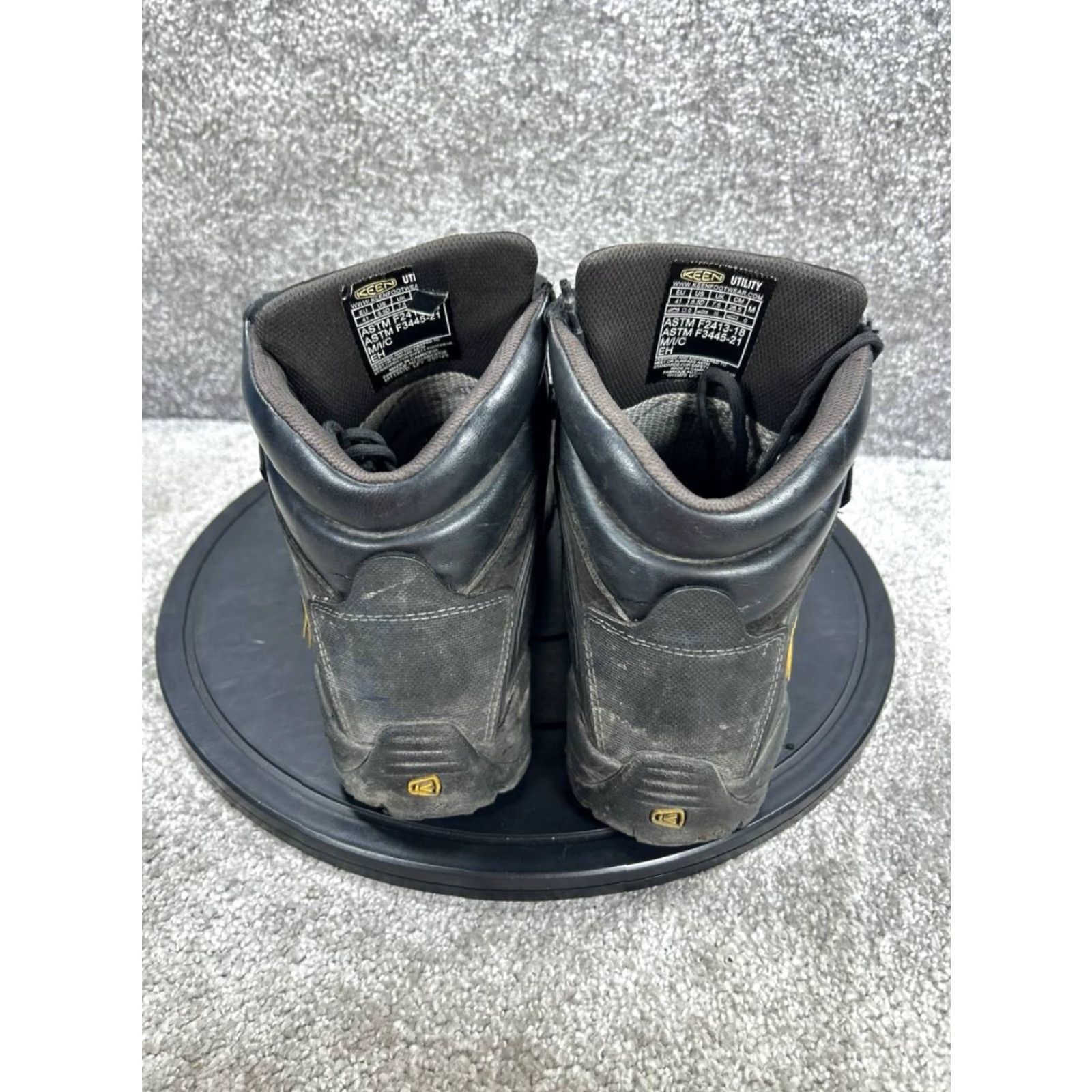 KEEN Keen Boots Mens 8.5 D Louisville Steel Toe Work Black Leather Waterproof Boot Size US 8.5 / EU 41-42 - 5 Thumbnail