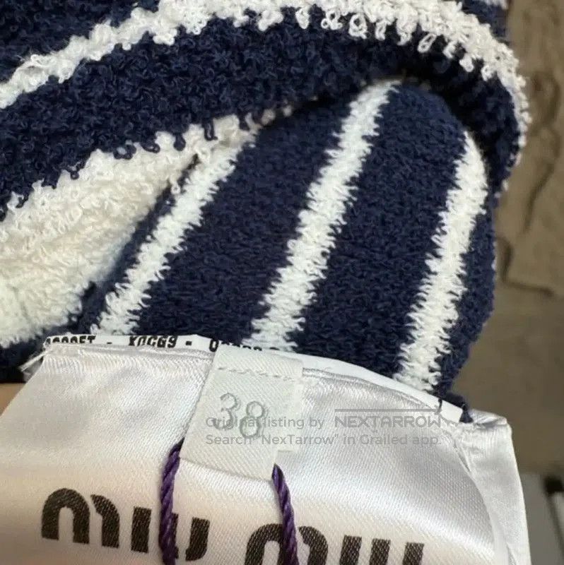 Miu Miu Miu Miu Striped Cotton Dress for Women . Size S / US 4 / IT 40 - 3 Thumbnail