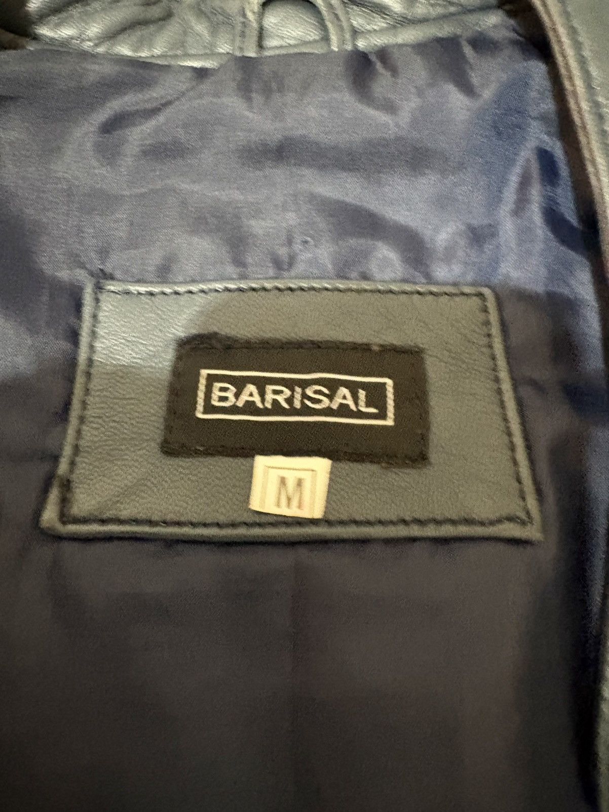 Other Pretty Blue Leather Jacket Size US M / EU 48-50 / 2 - 4 Thumbnail