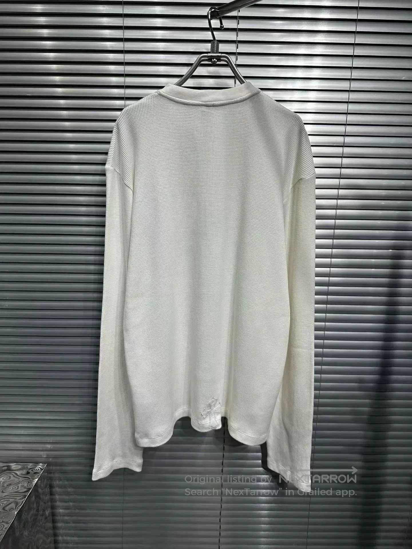 Chrome Hearts chrome hearts white long sleeve henley shirt. Size US L / EU 52-54 / 3 - 2 Thumbnail