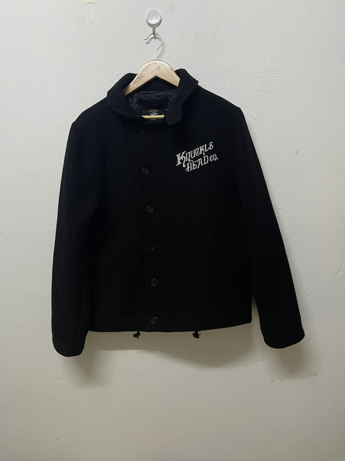 Indian Motorcycle KNUCKLE HEAD MOTORCYCLE CLOTHING WOOL JACKET QUILTED LINING Size US XL / EU 56 / 4 - 2 Thumbnail