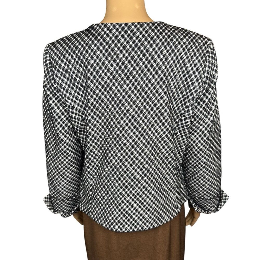 Spanx NWT New Spanx Ponte Lady Jacket Jacquard Black White Plaid Size M / US 6-8 / IT 42-44 - 5 Thumbnail