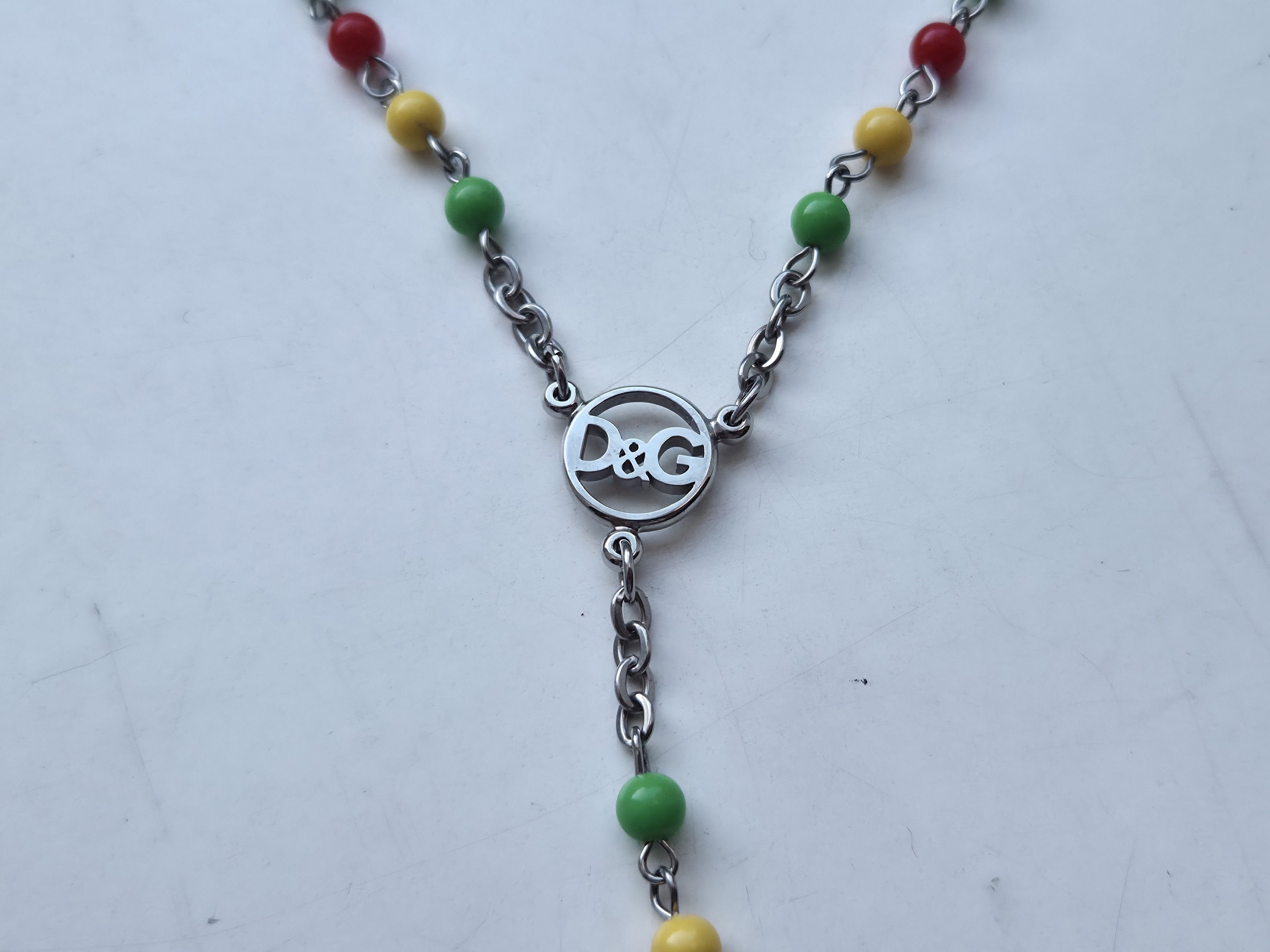 Dolce & Gabbana Dolce & Gabbana Rasta rosary cross necklace Size ONE SIZE - 3 Thumbnail