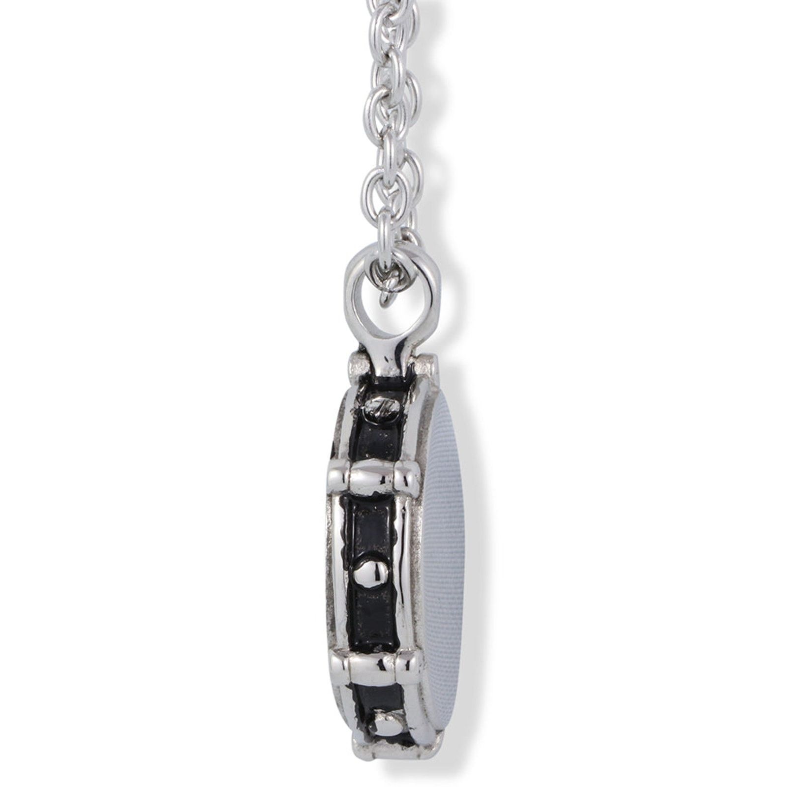 & Other Stories Snare Drum Necklace Drumming Charm Stainless Steel Necklace Size ONE SIZE - 4 Thumbnail