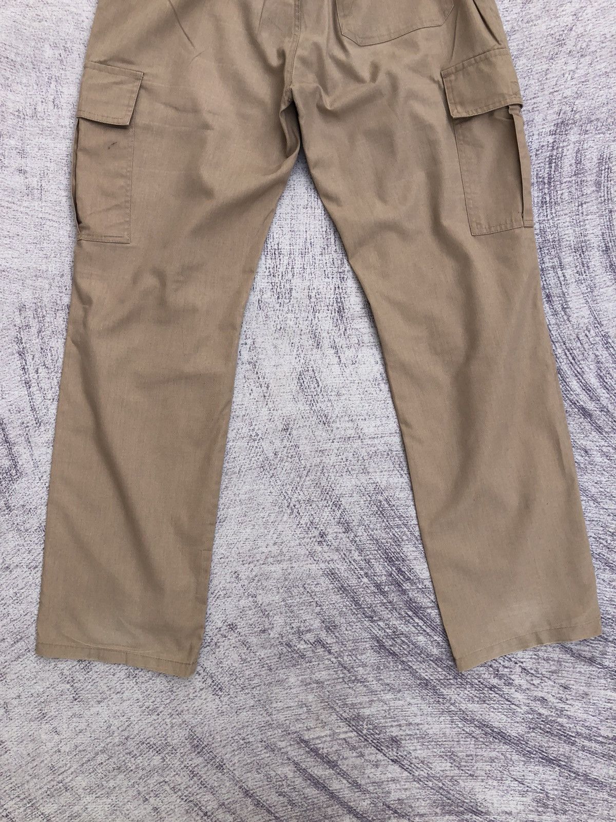 Japanese Brand Relaxted Cargo Pants Stretchble Waist Multipocket Tactical Size US 27 - 12 Thumbnail