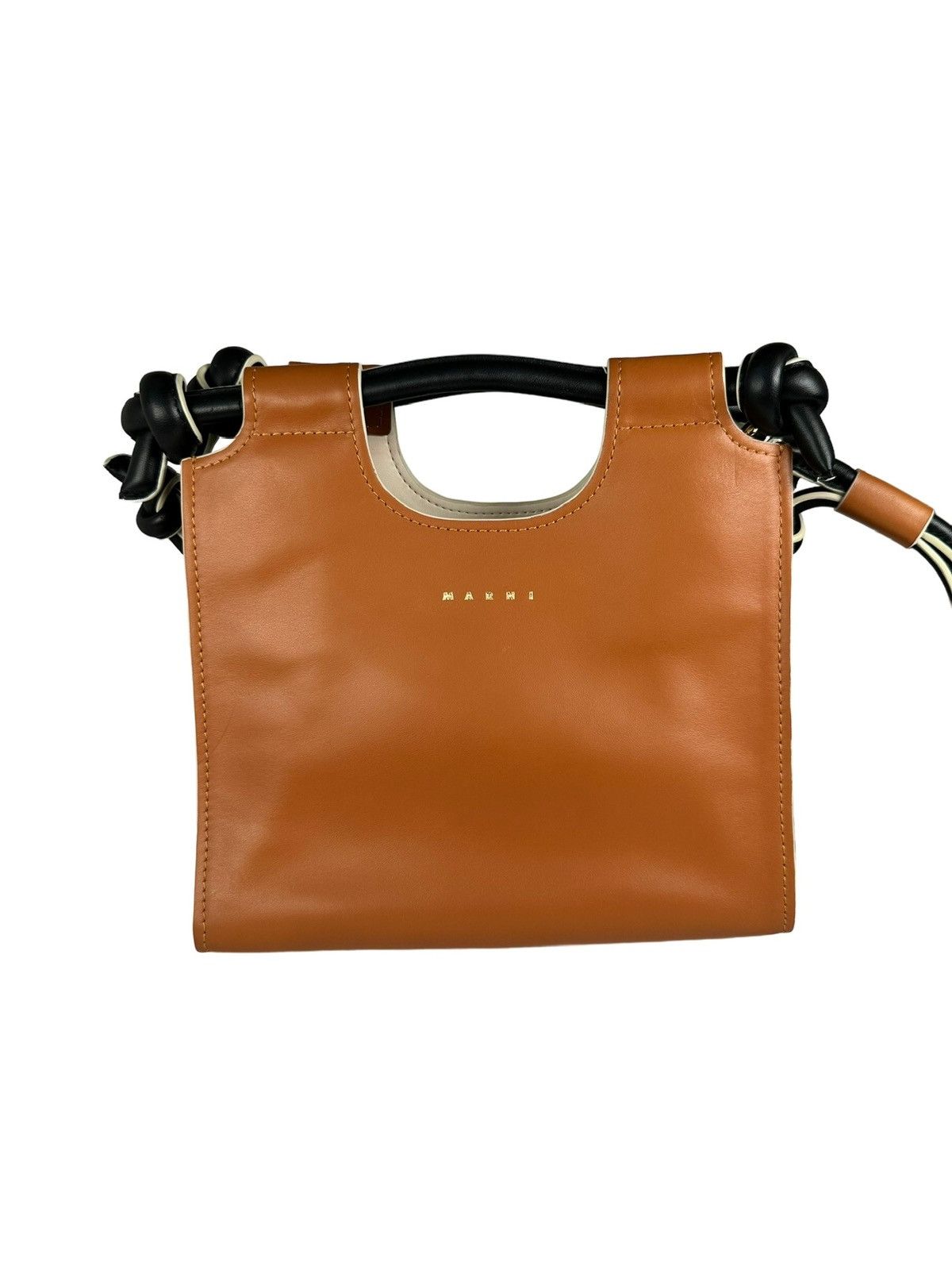 Marni Marcel Knot Tote Bag in Brown