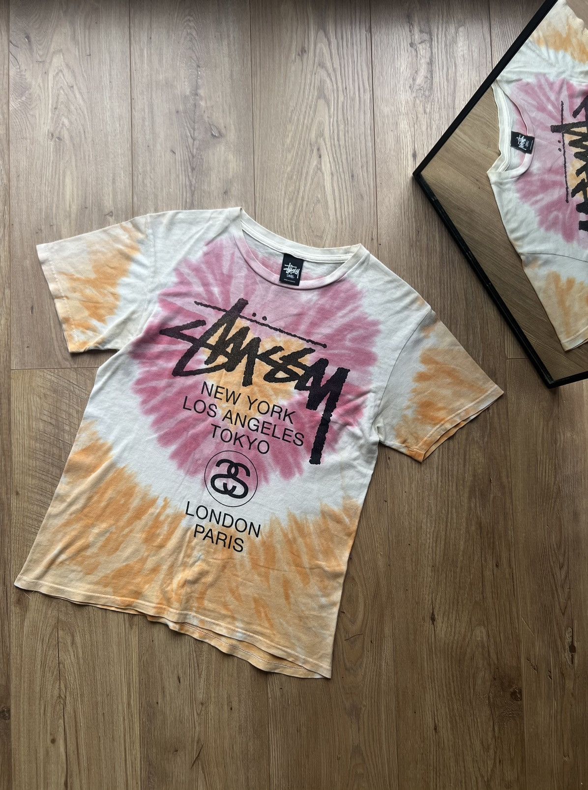 Stussy 00’s STUSSY TYE DYE INTERNATIONAL Y2K TEE RARE Size US S / EU 44-46 / 1 - 1 Thumbnail
