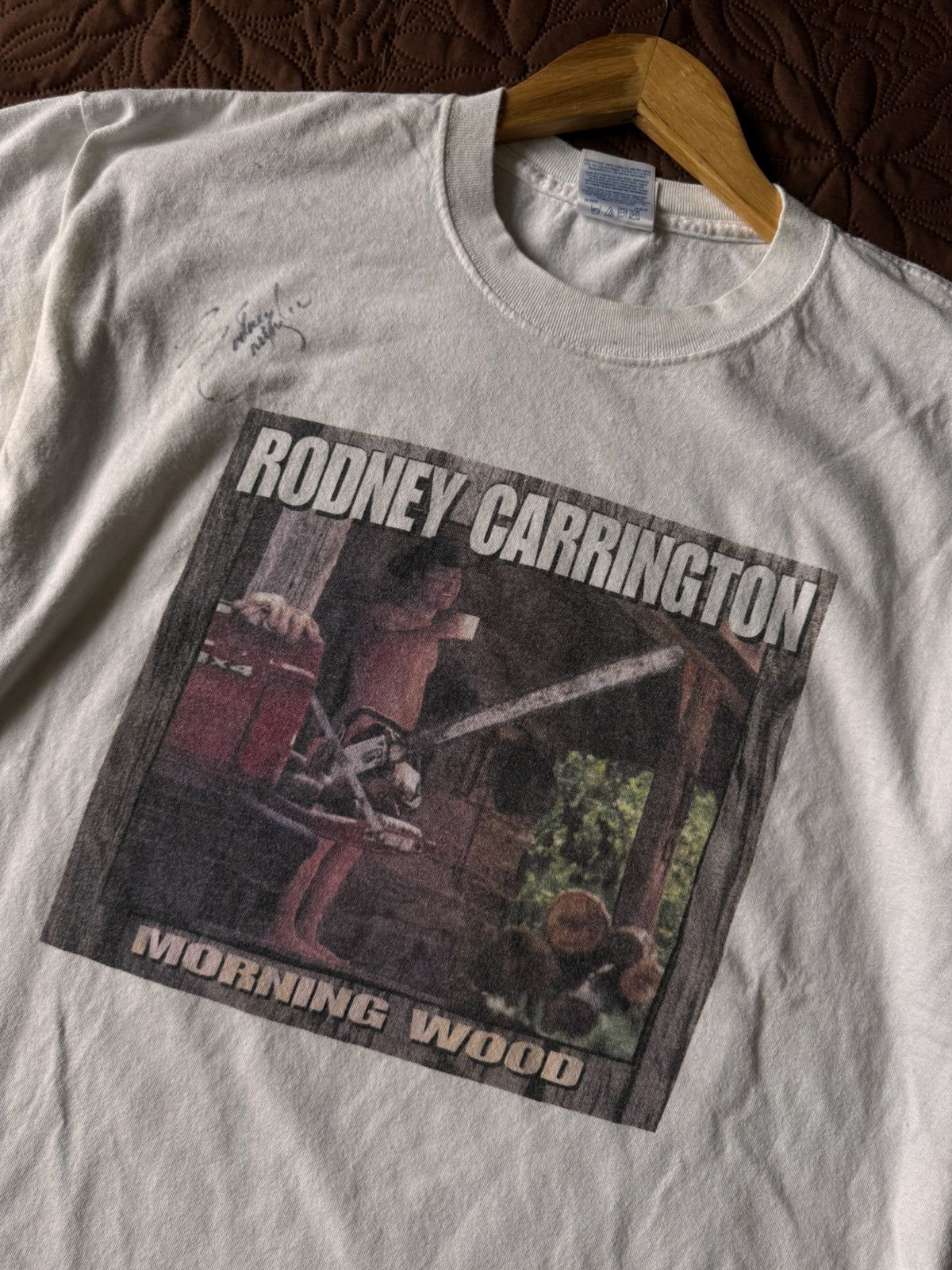 Band Tees Vintage Rodney carrington morning wood tour 2001 Size US XL / EU 56 / 4 - 2 Thumbnail