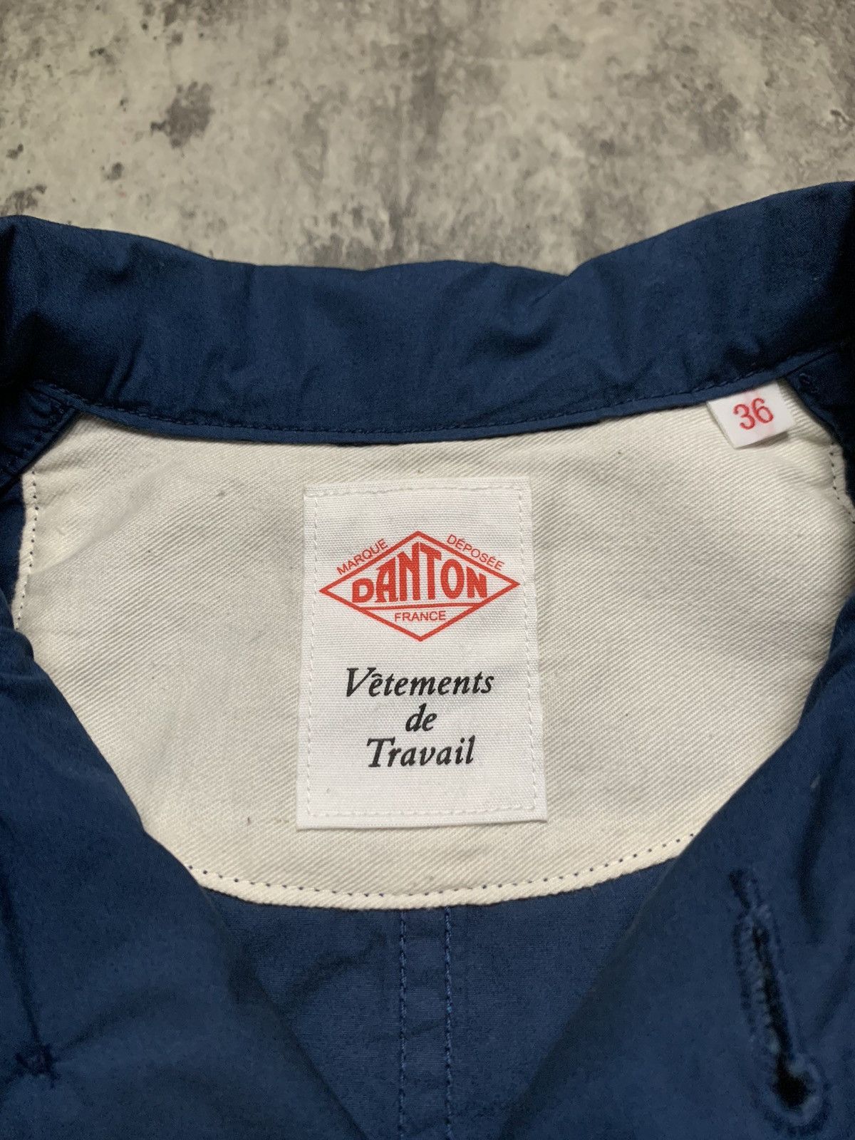 Danton Danton Canvas Shawl Collar French Work Jacket Size US XXS / EU 40 - 7 Thumbnail