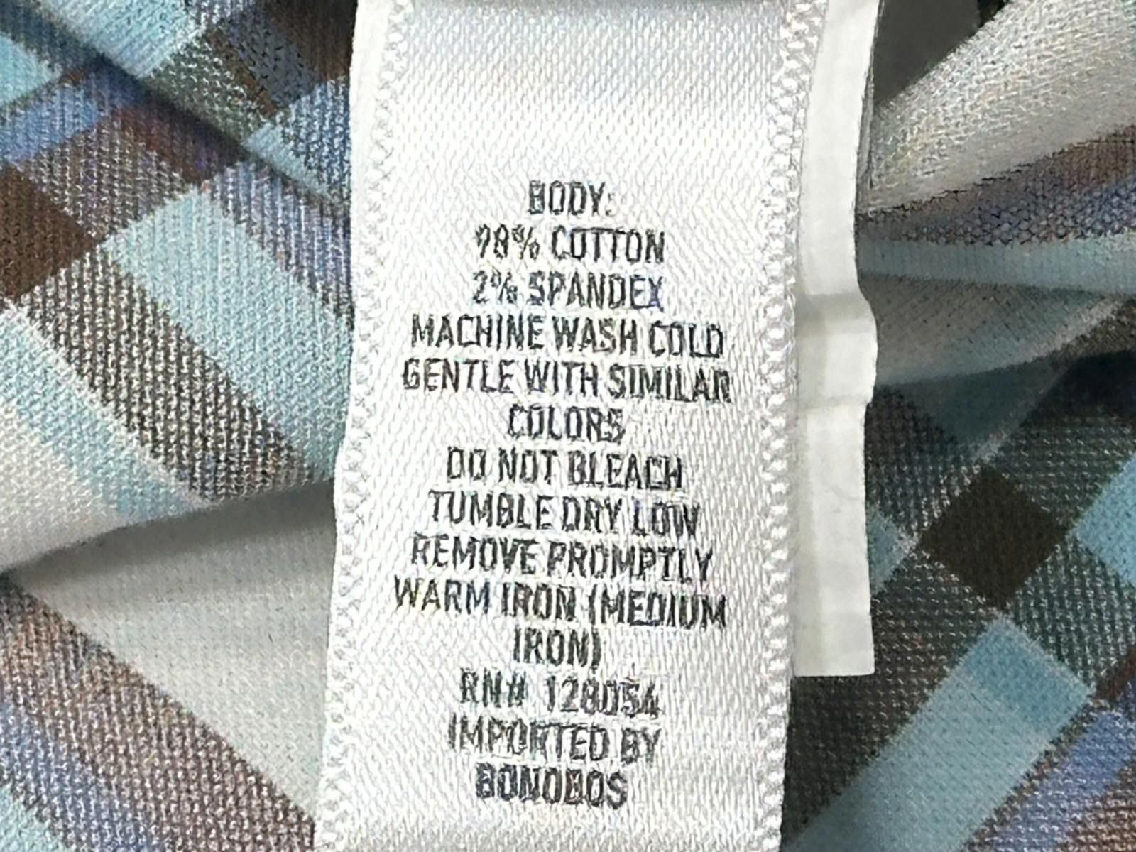 Bonobos Bonobos Stretch Tailored Cotton Long Oxford Button Up Mens M Size US M / EU 48-50 / 2 - 6 Thumbnail