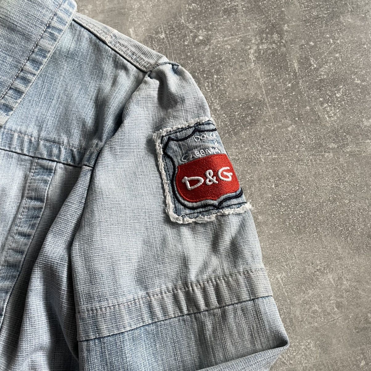 Dolce & Gabbana Vintage Dolce Gabbana Denim Jacket dg bomber moto jeans Size L / US 10 / IT 46 - 3 Thumbnail