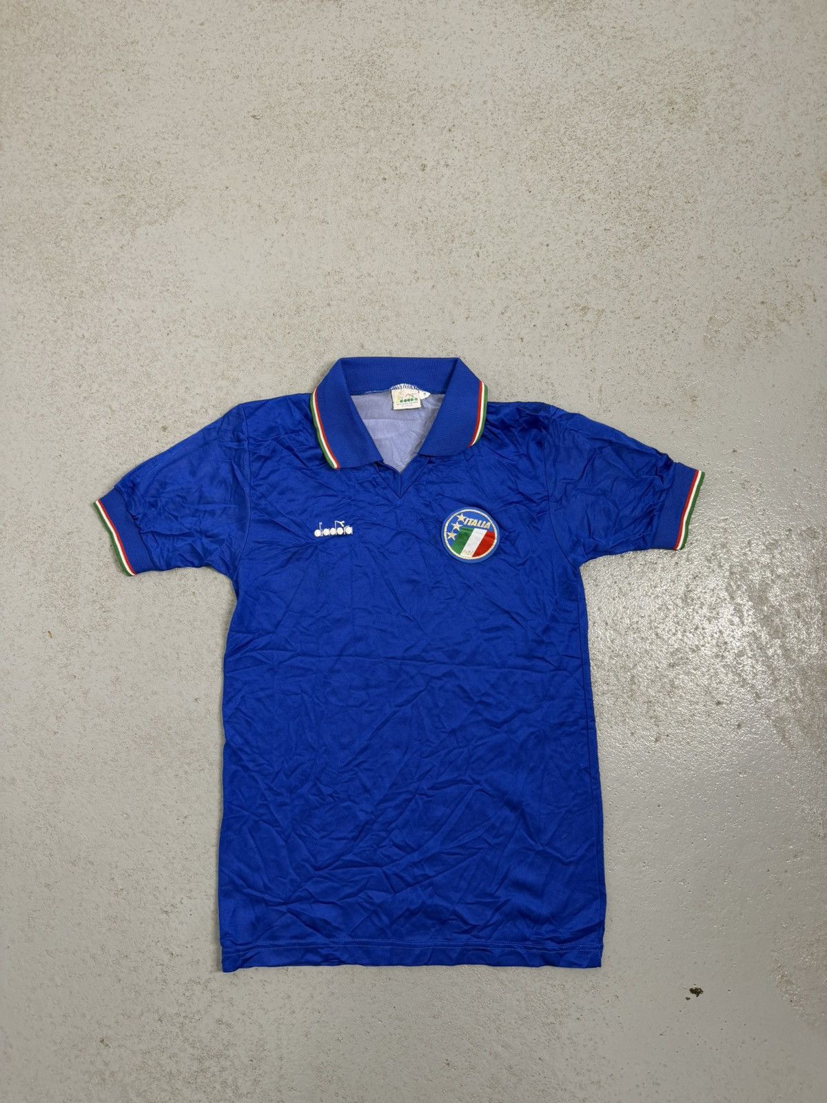 Diadora Vintage 1986-1990 Diadora Italy Soccer Jersey Size US S / EU 44-46 / 1 - 1 Thumbnail