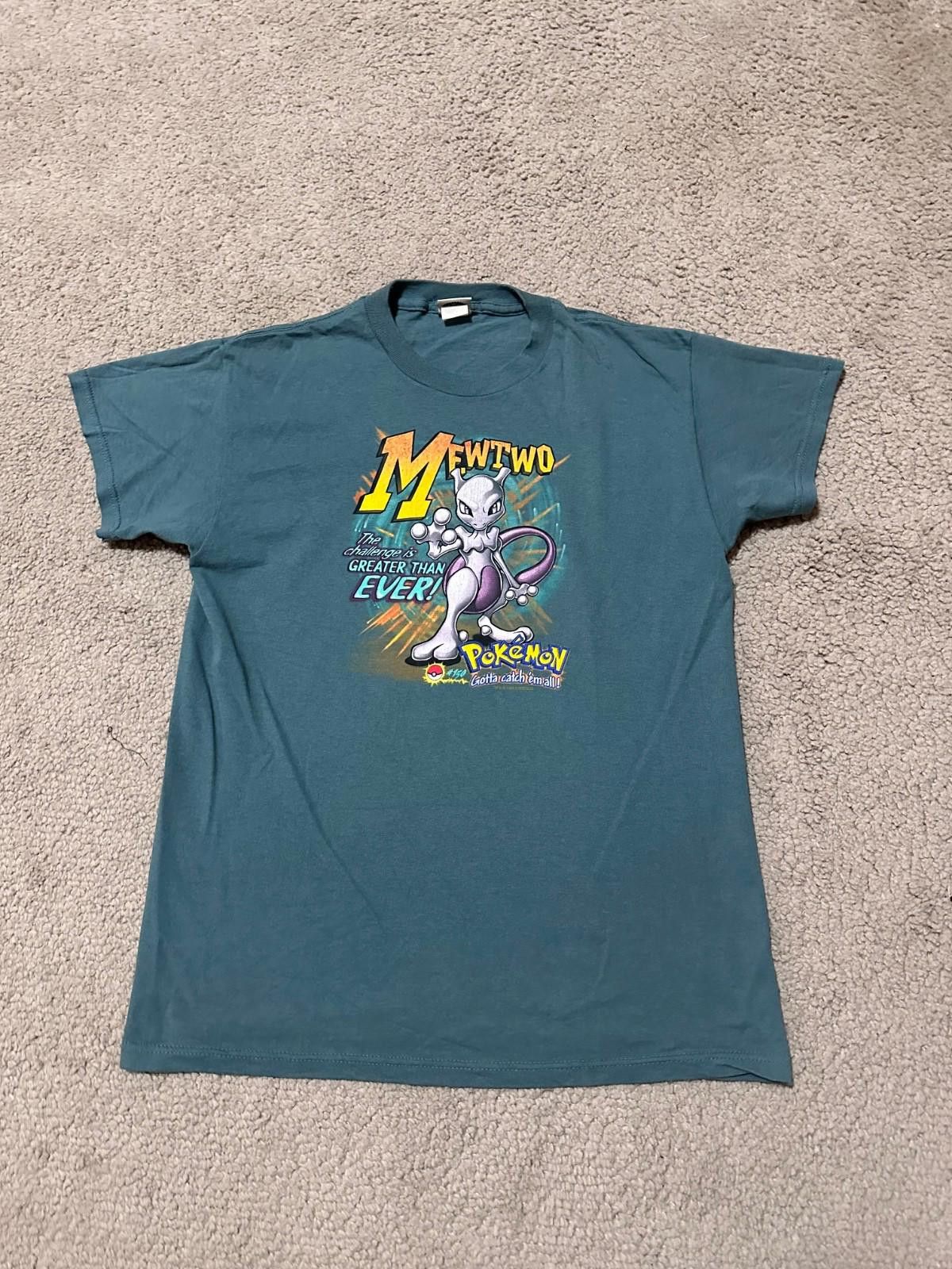 Nintendo Vintage Pokémon Mewtwo T-Shirt Size Youth XL Nintendo Size US S / EU 44-46 / 1 - 1 Thumbnail
