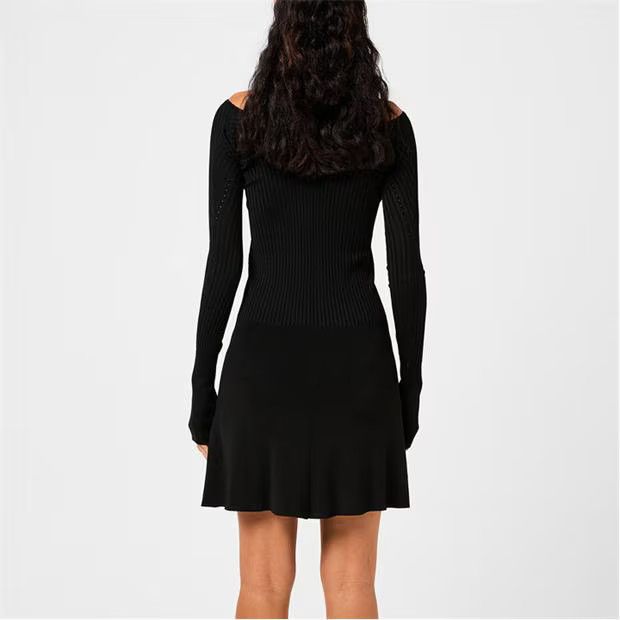 Jacquemus o1g2r1mq1024 Mini Dress in Black Size M / US 6-8 / IT 42-44 - 5 Thumbnail