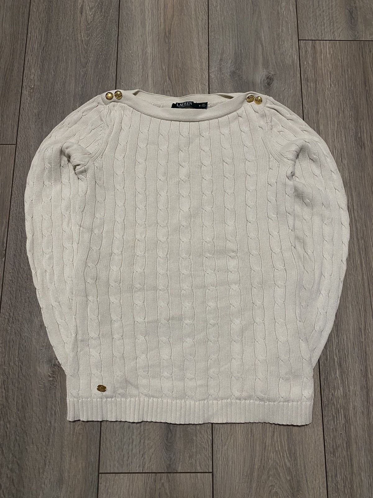 Polo Ralph Lauren Polo Ralph Lauren Cable Knit Jumper Sweater Women’s Preppy Size M / US 6-8 / IT 42-44 - 1 Thumbnail