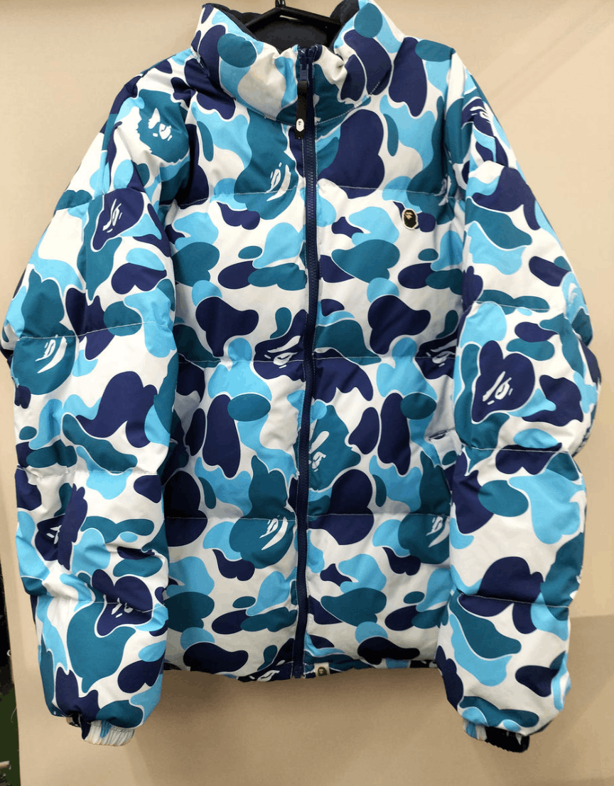 Bape Bape Blue Camo Reversible down jacket Size US XXL / EU 58 / 5 - 1 Thumbnail