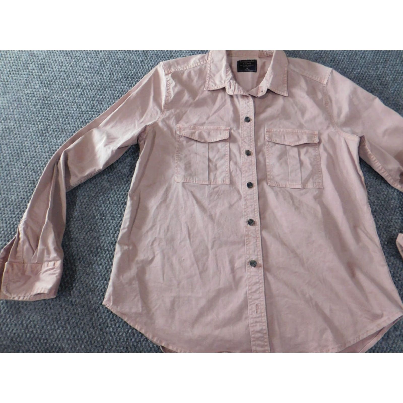 Abercrombie & Fitch Abercrombie & Fitch Mens Shirt Medium pink classic casual button up Size US M / EU 48-50 / 2 - 3 Thumbnail