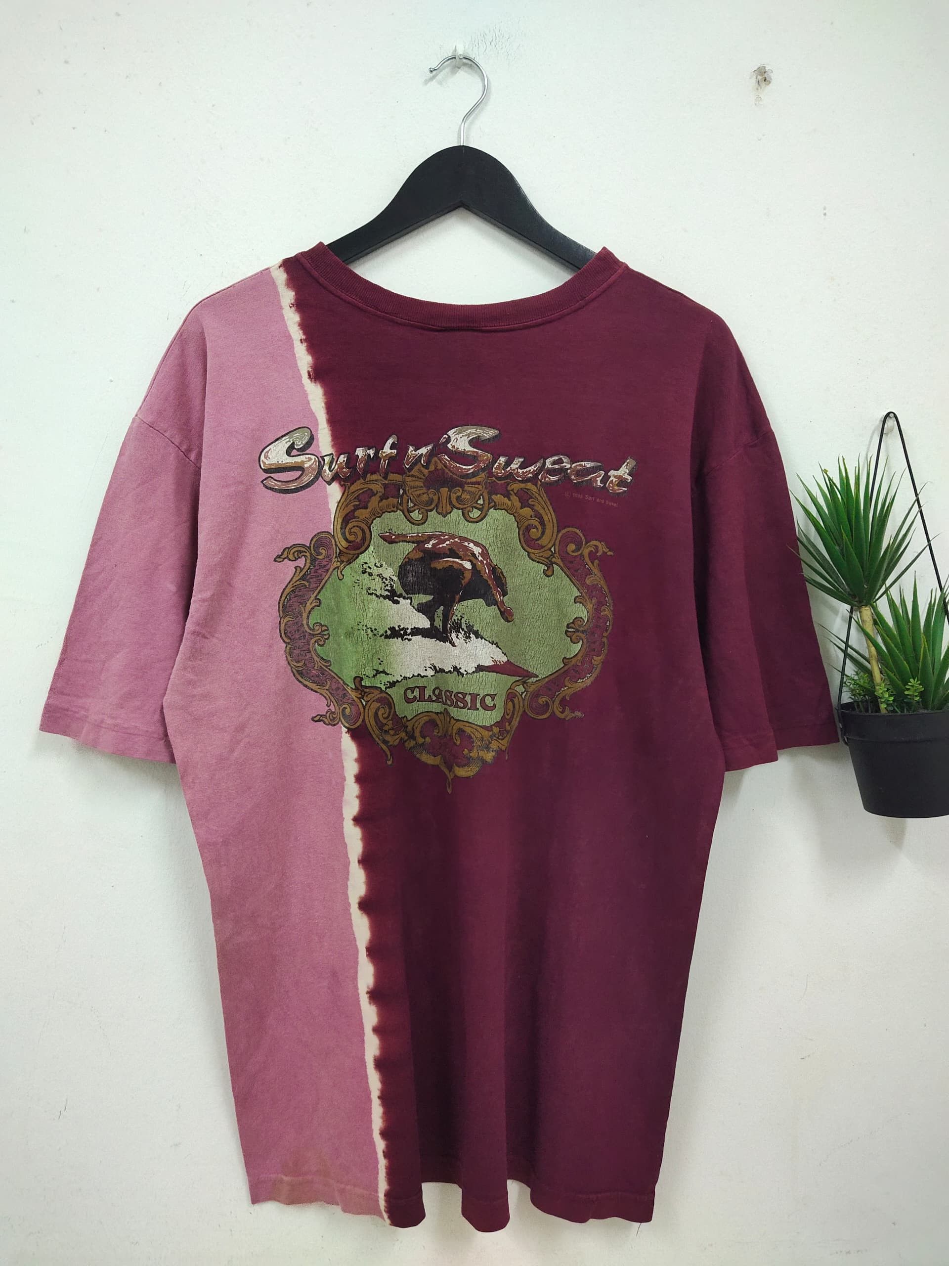 Sun Surf Vintage 1995 Surf & Sweat photoprint tie dye t shirt Size US L / EU 52-54 / 3 - 3 Thumbnail