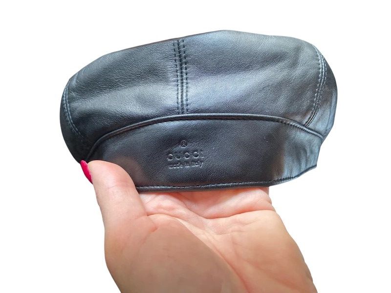 Gucci F/W 2003 RUNWAY LEATHER CAP BY TOM FORD Size ONE SIZE - 5 Thumbnail