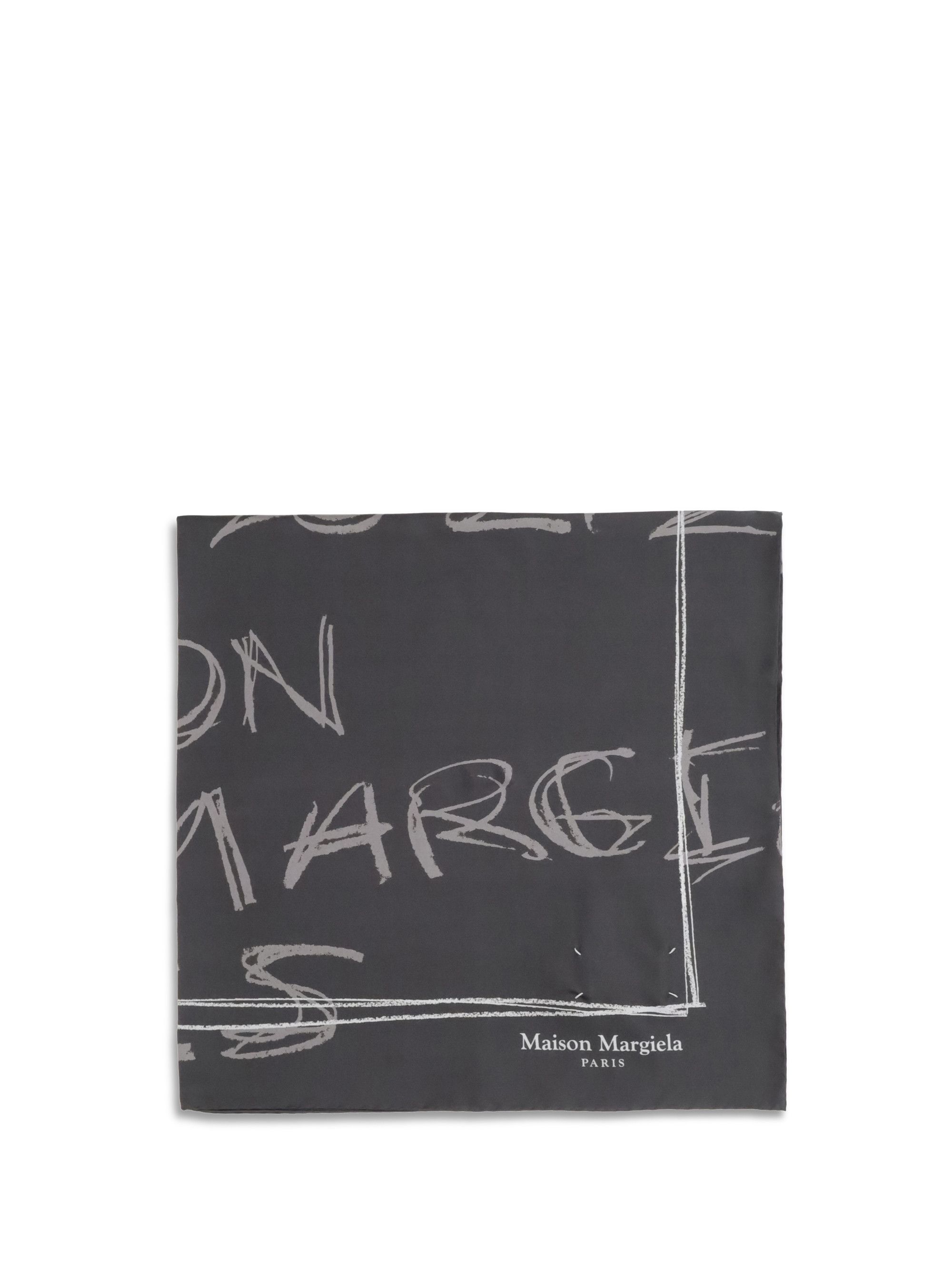 Maison Margiela Numerical silk Scarf Size ONE SIZE - 1 Thumbnail