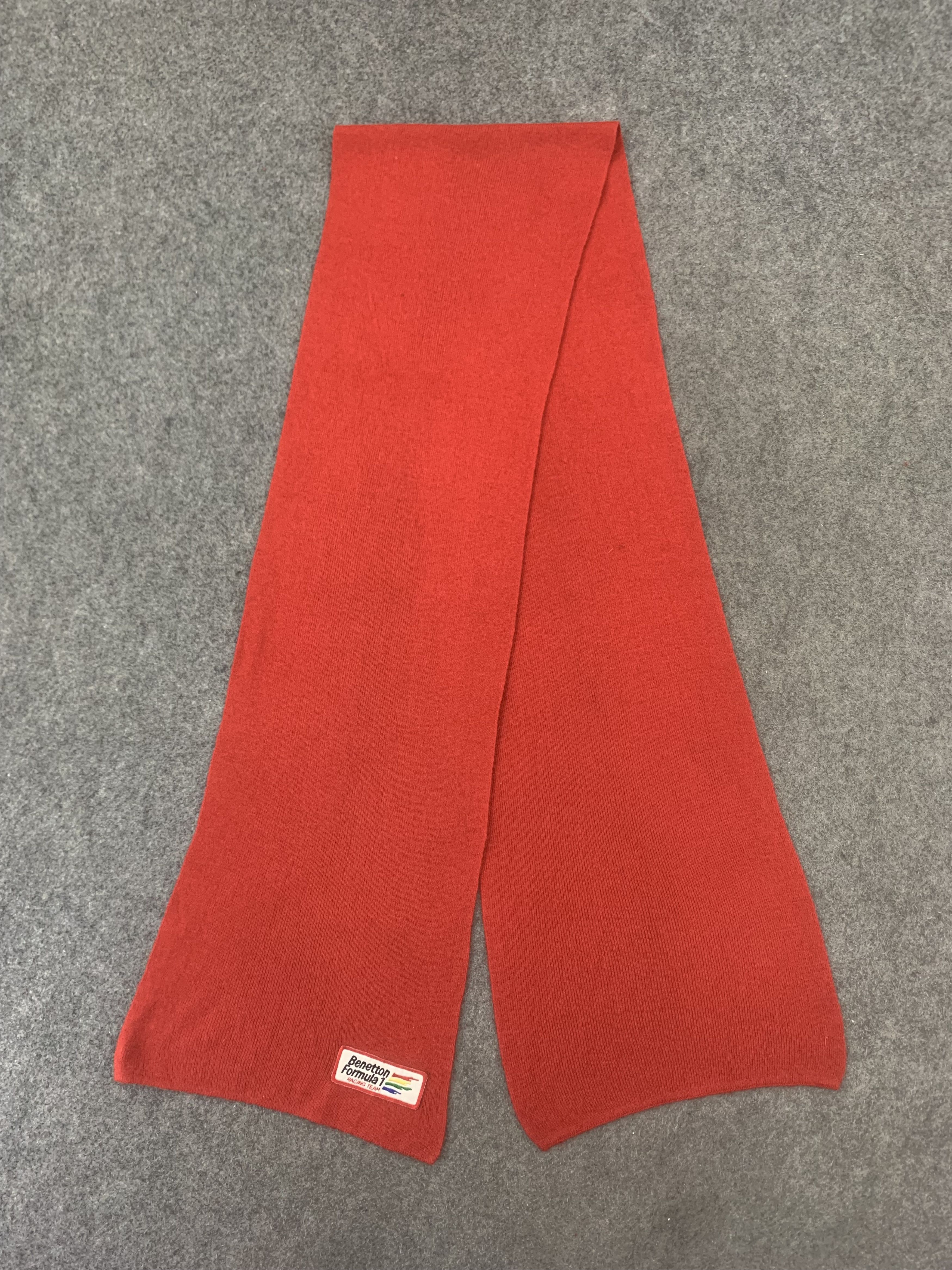 Benetton Benetton Formula 1 Scarf Wool Muffler Neck Wrap BL9138 Size ONE SIZE - 3 Thumbnail