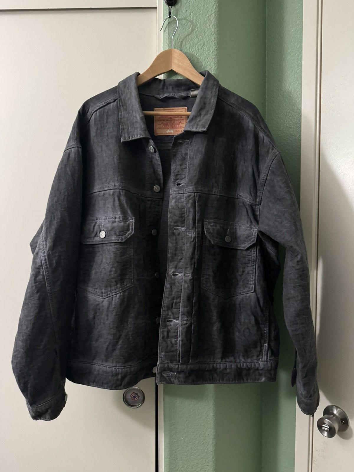 Levi's × Stussy Jacquard Trucker Jacket Size US XL / EU 56 / 4 - 1 Thumbnail