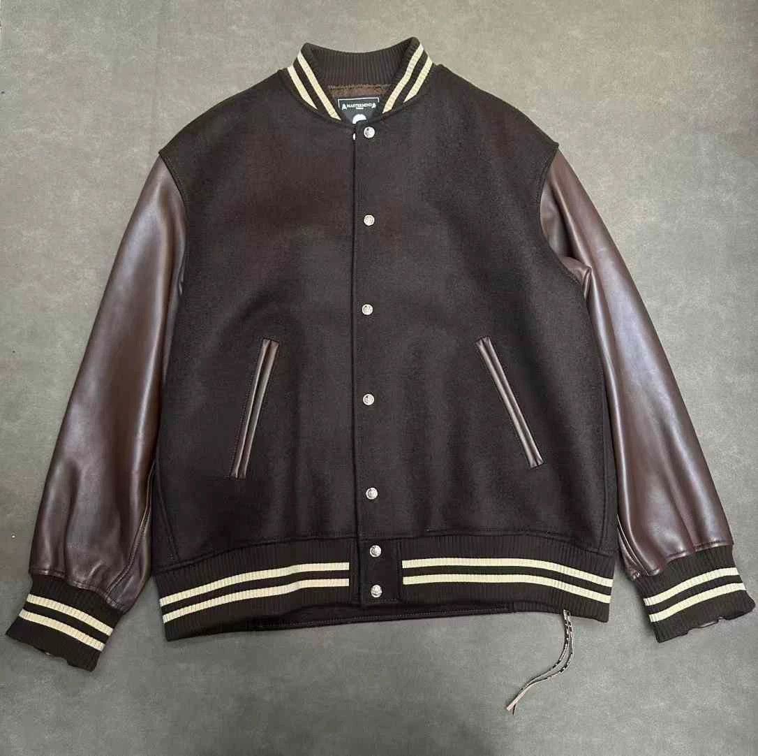 Mastermind World MMW 23AW Leather Skull Varsity Jacket Brown M Size US M / EU 48-50 / 2 - 3 Thumbnail